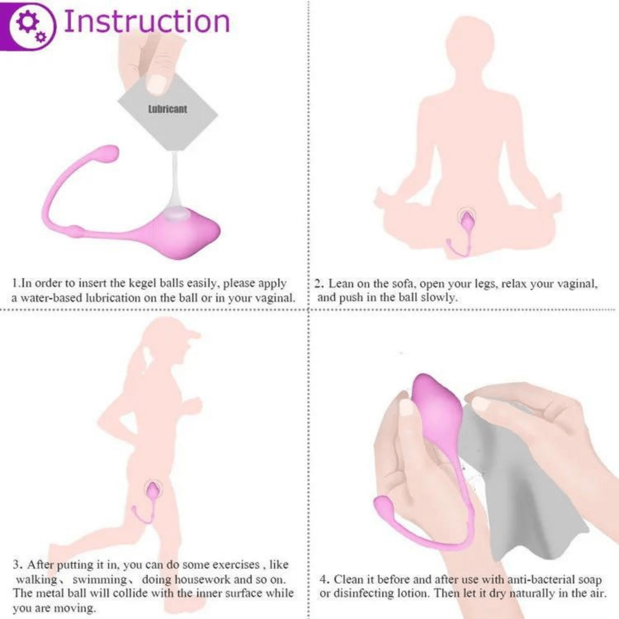 Graceful Grip Kegel Ball Set (3pcs) - 4Play Essentials