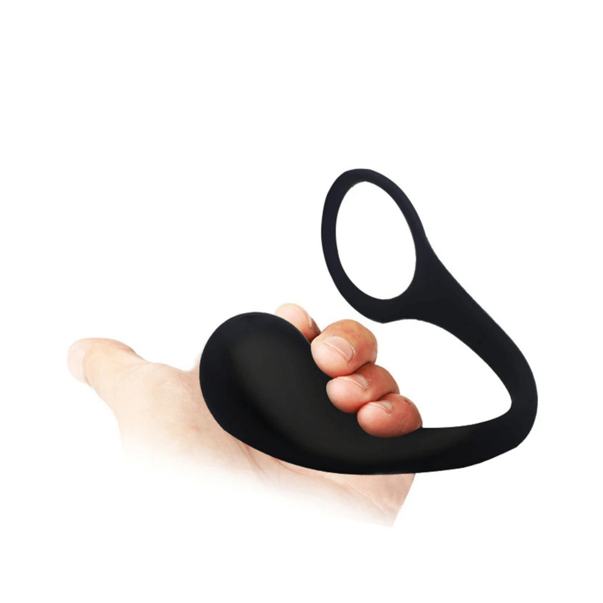 Silicone Prostate Massager with cock ring - 4Play Essentials