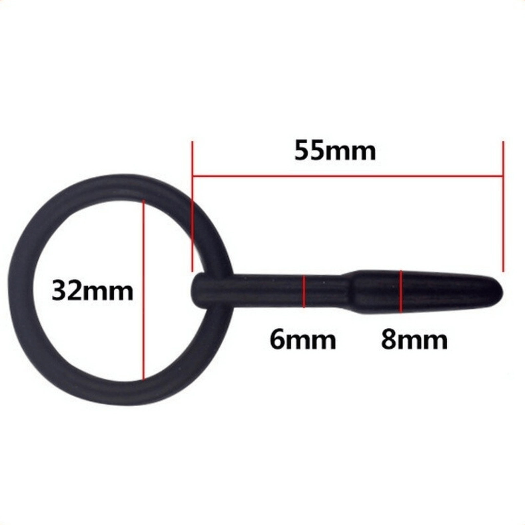 Short Silicone Cum Thru Penis Plug - 4Play Essentials