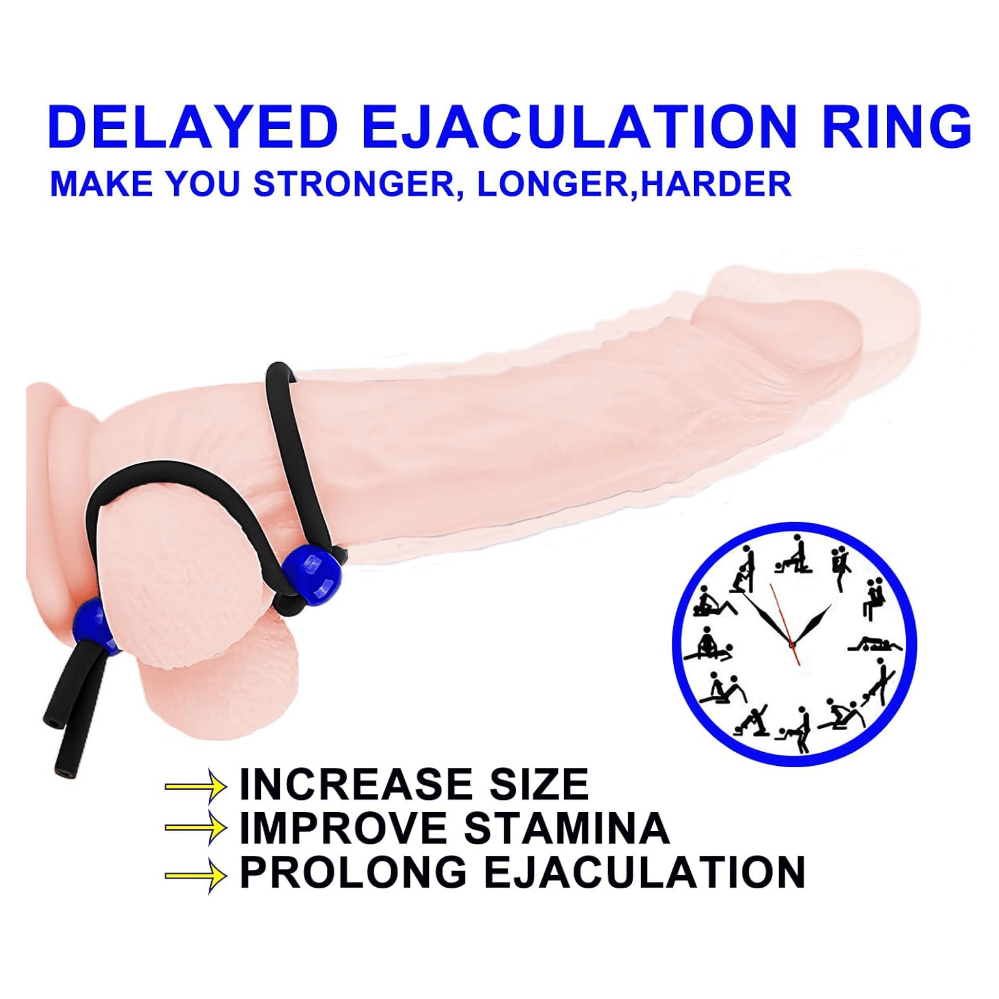 Adjustable Silicone Cock Ring Set (3pcs) - 4Play Essentials