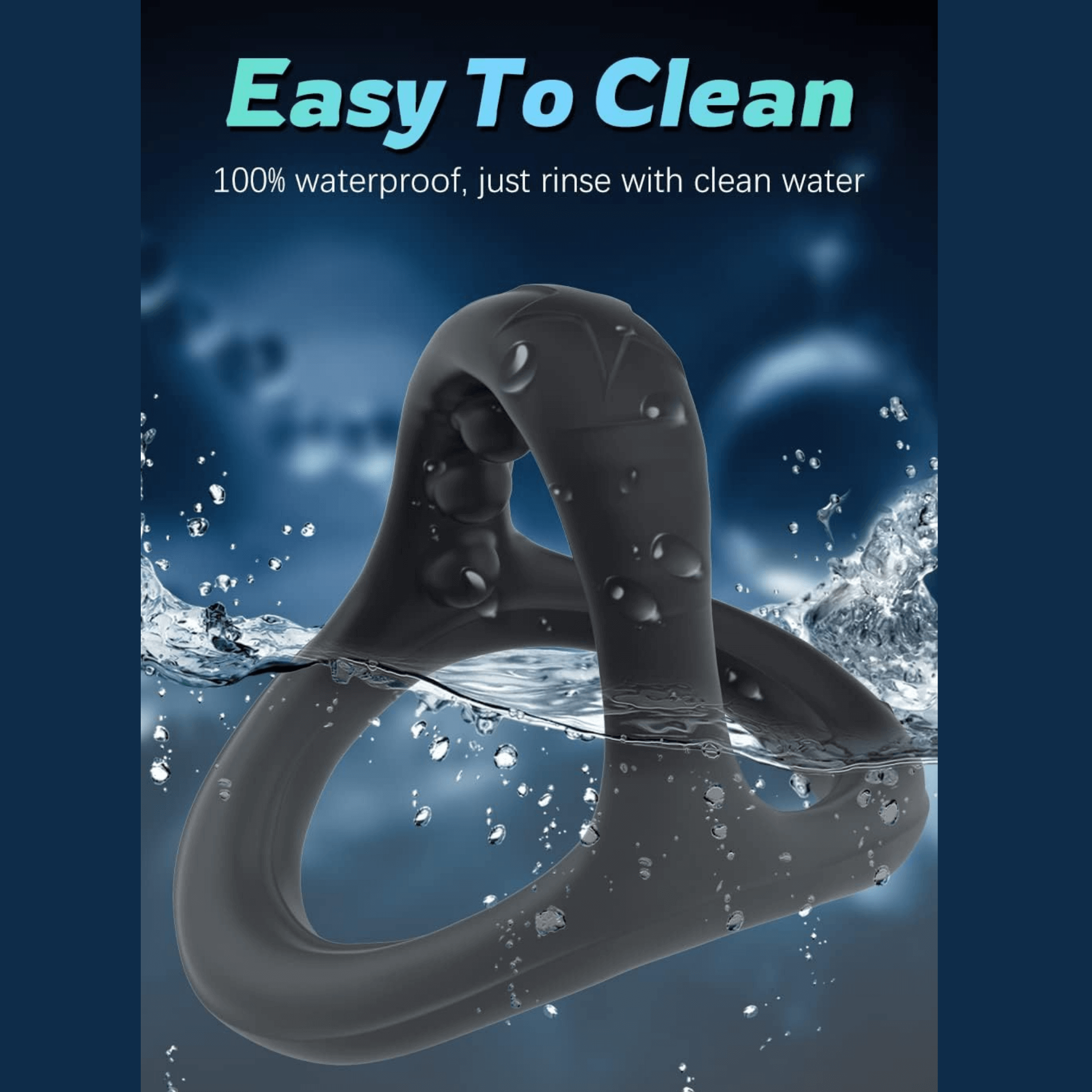 Max Erect Silicone Triple Cock and Balls Ring - 4Play Essentials