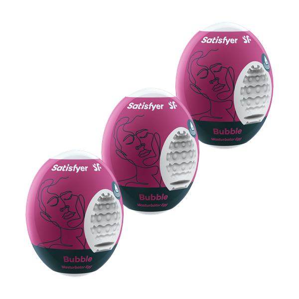 Satisfyer Masturbator Eggs - Set of 3 (Bubble) - 4Play Essentials