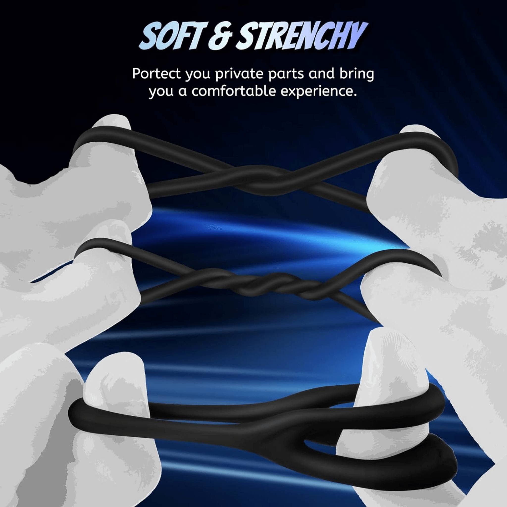 Stay & Play Silicone Penis Ring Set (7pcs) - 4Play Essentials