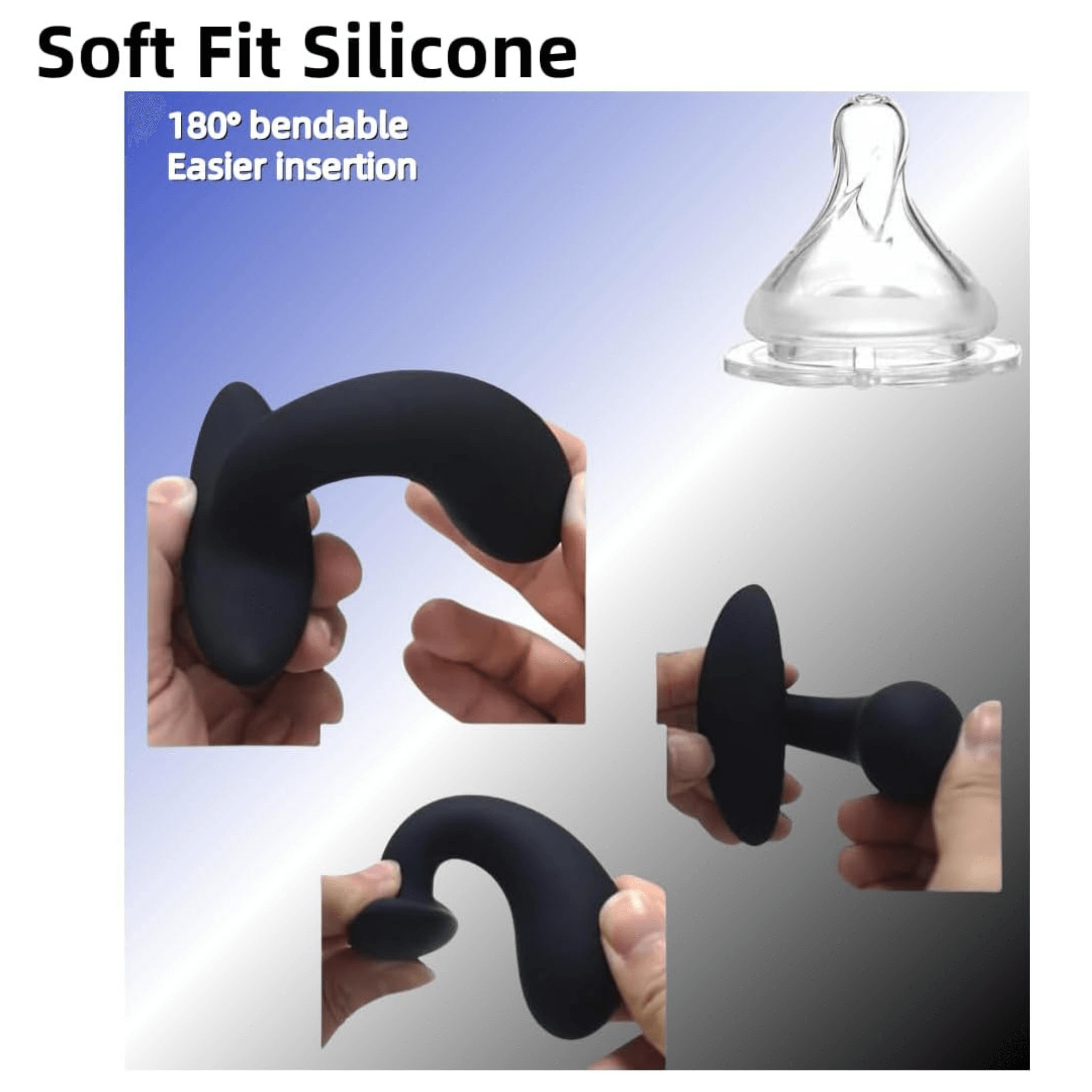 Silicone Prostate Plug Set (3pcs) - 4Play Essentials