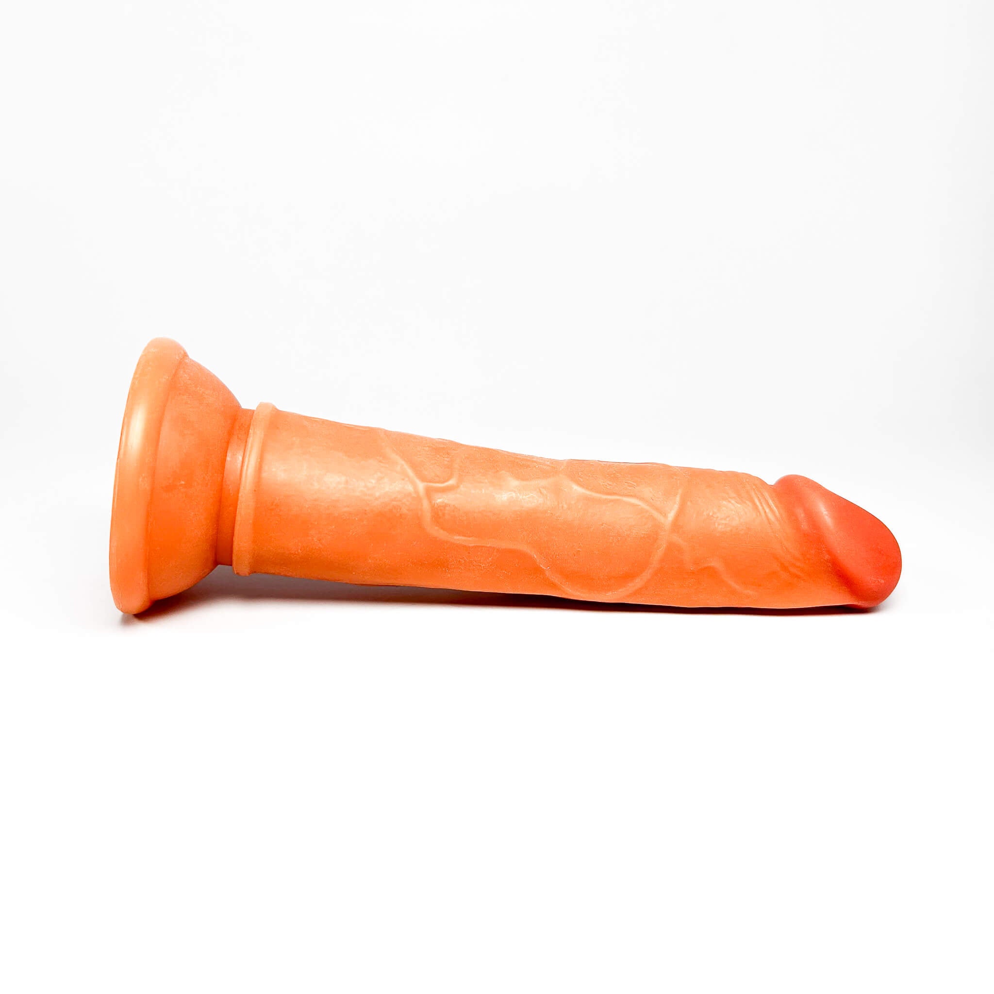 7.5 inch dildo on a white background