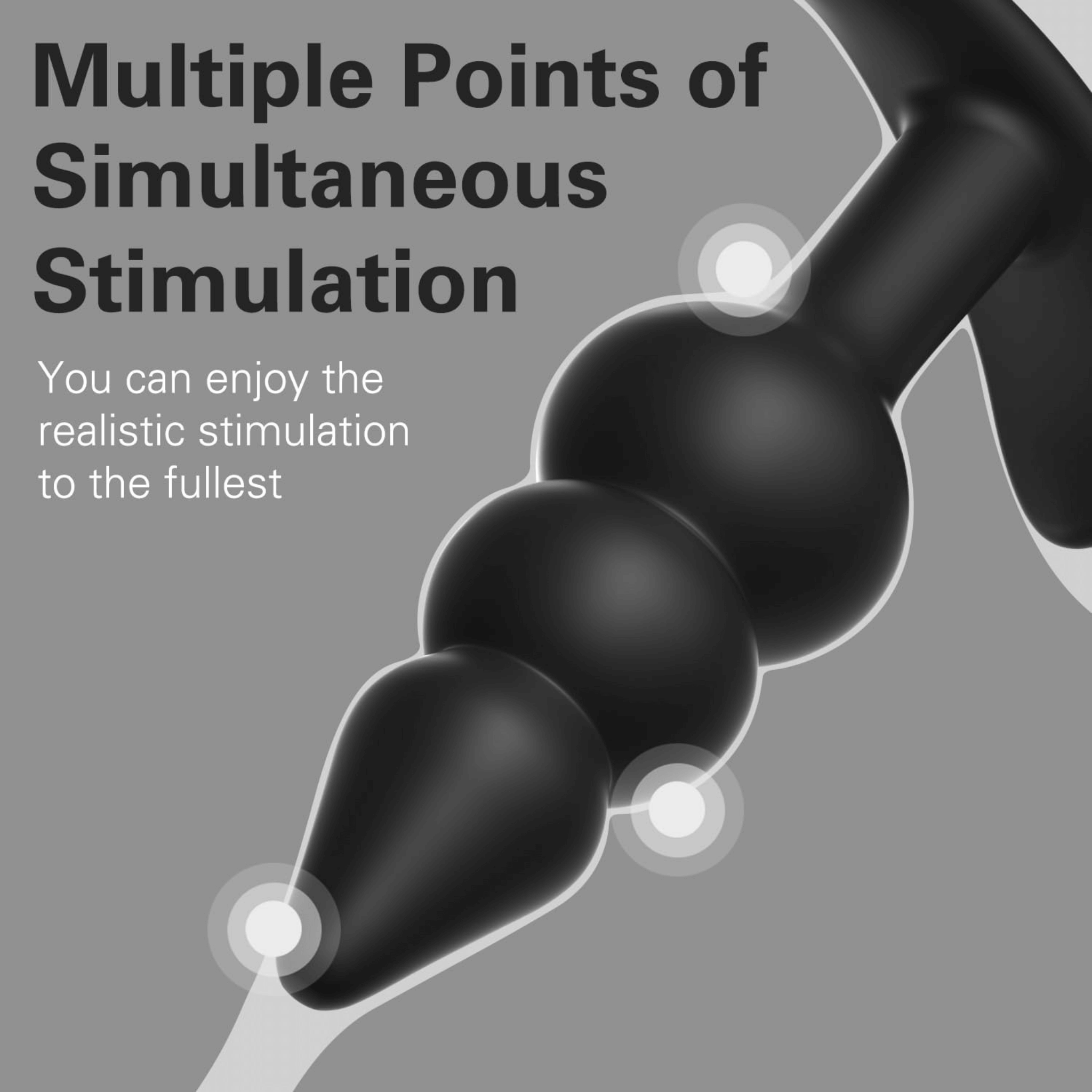 Beaded Delight Silicone Butt Plug Set (3pcs) - 4Play Essentials