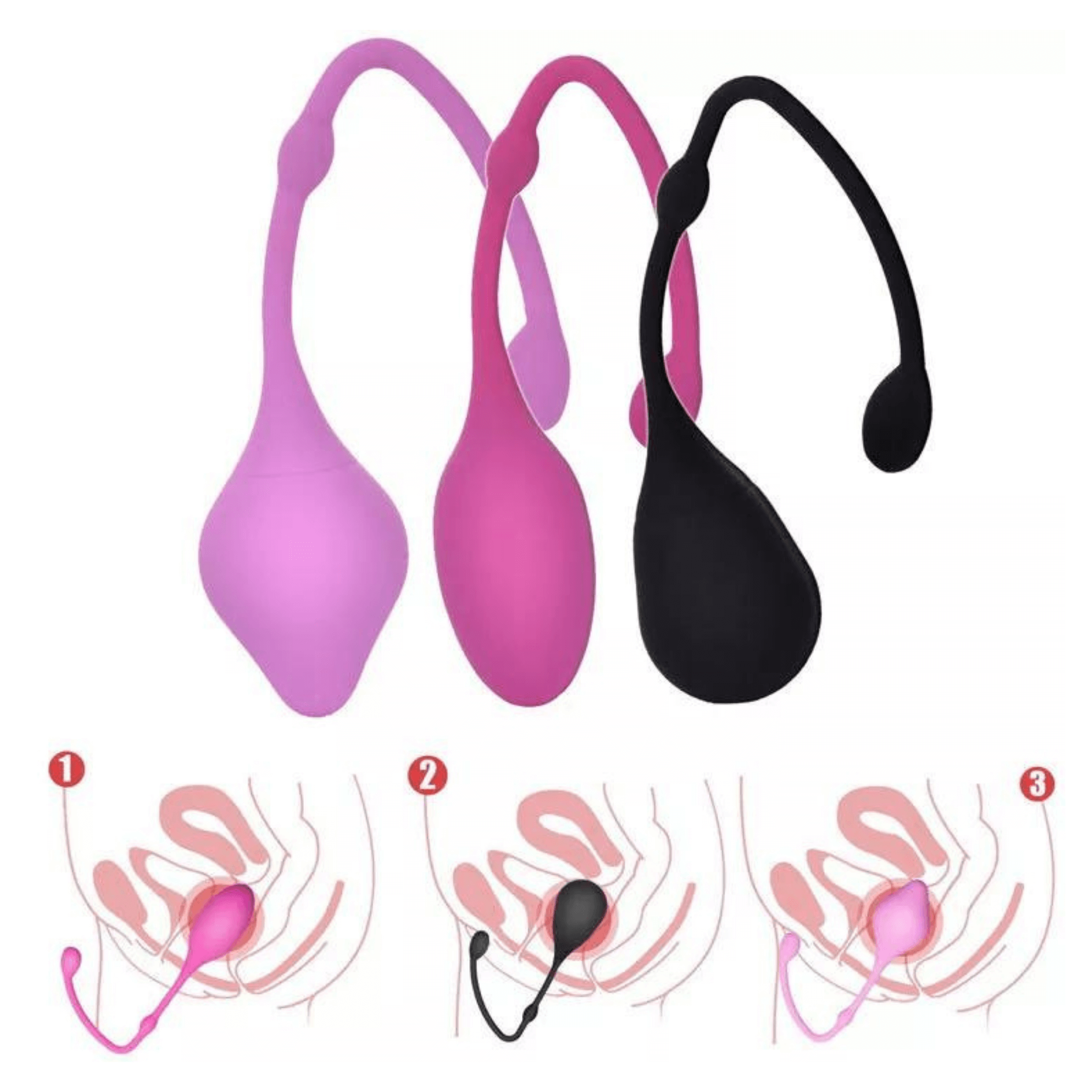 Graceful Grip Kegel Ball Set (3pcs) - 4Play Essentials
