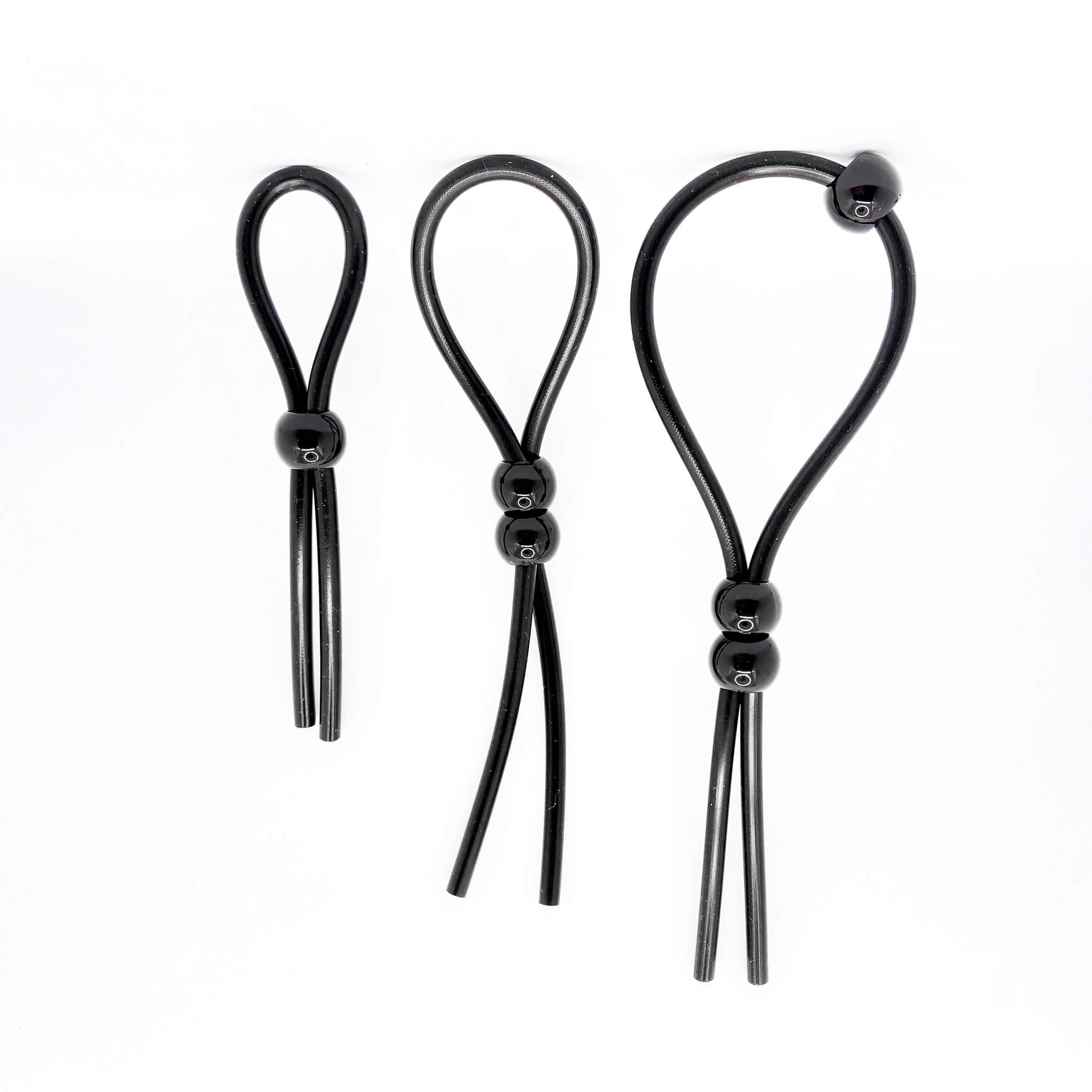 Adjustable Silicone Cock Ring Set