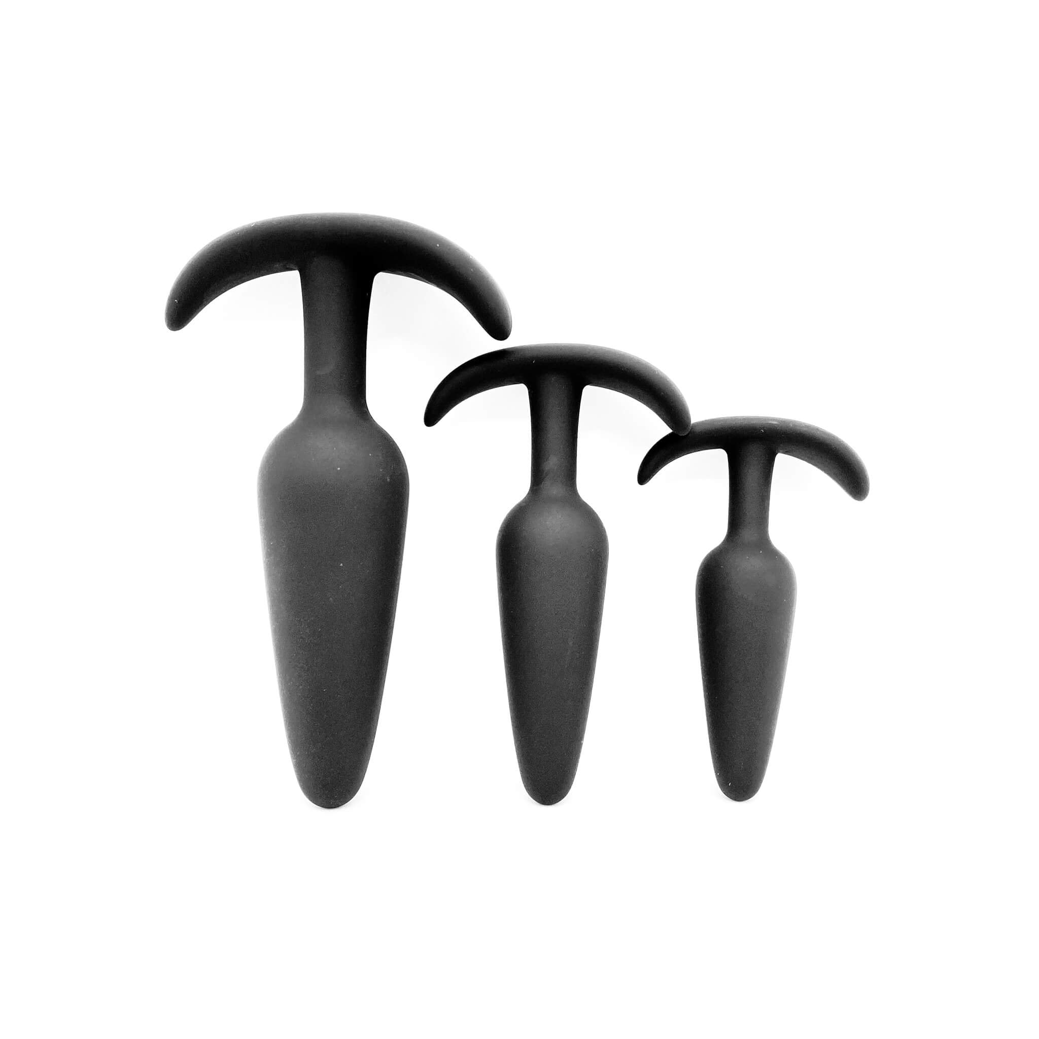 Anchor Base Trio Silicone Butt Plug Set (3pcs)