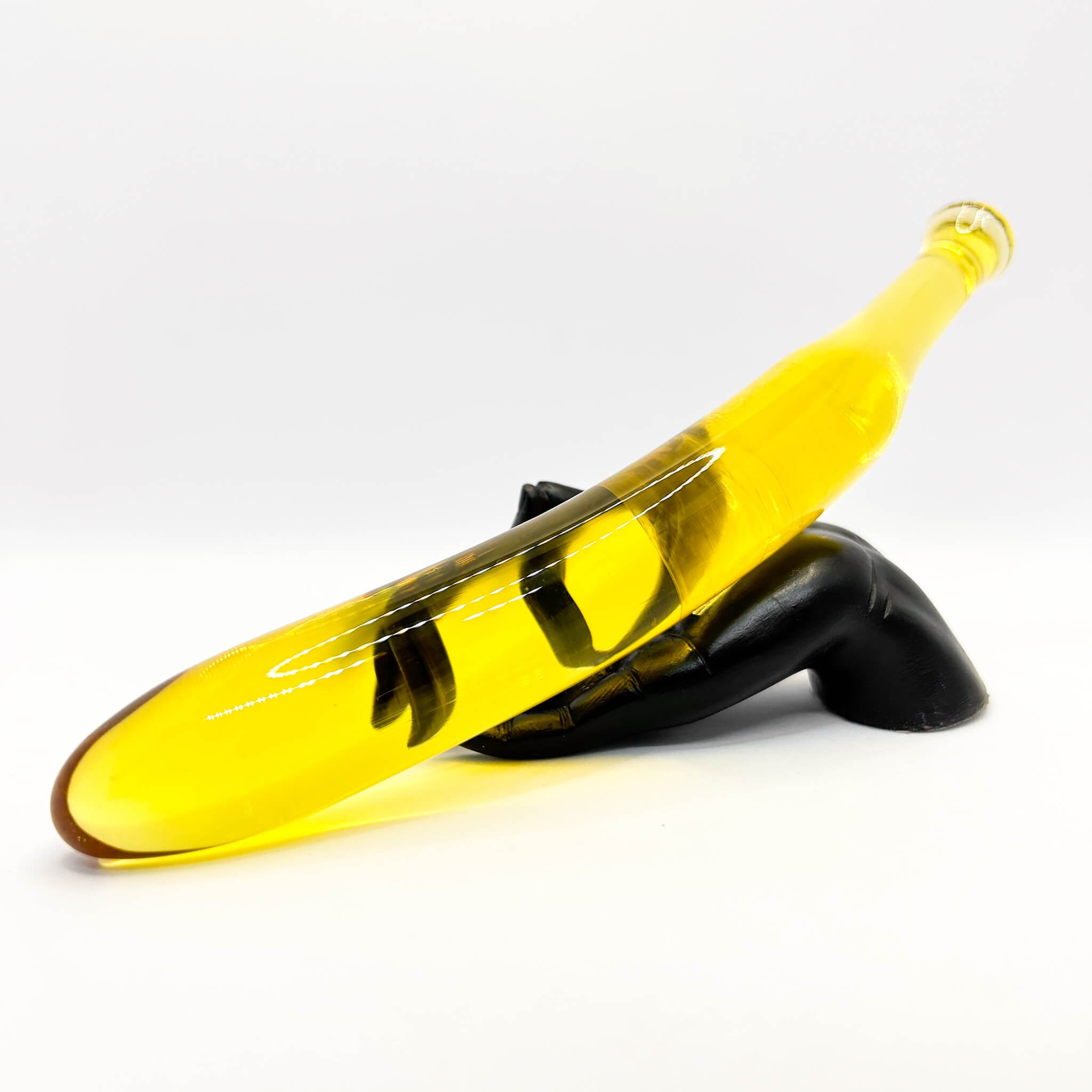 Banana glass dildo