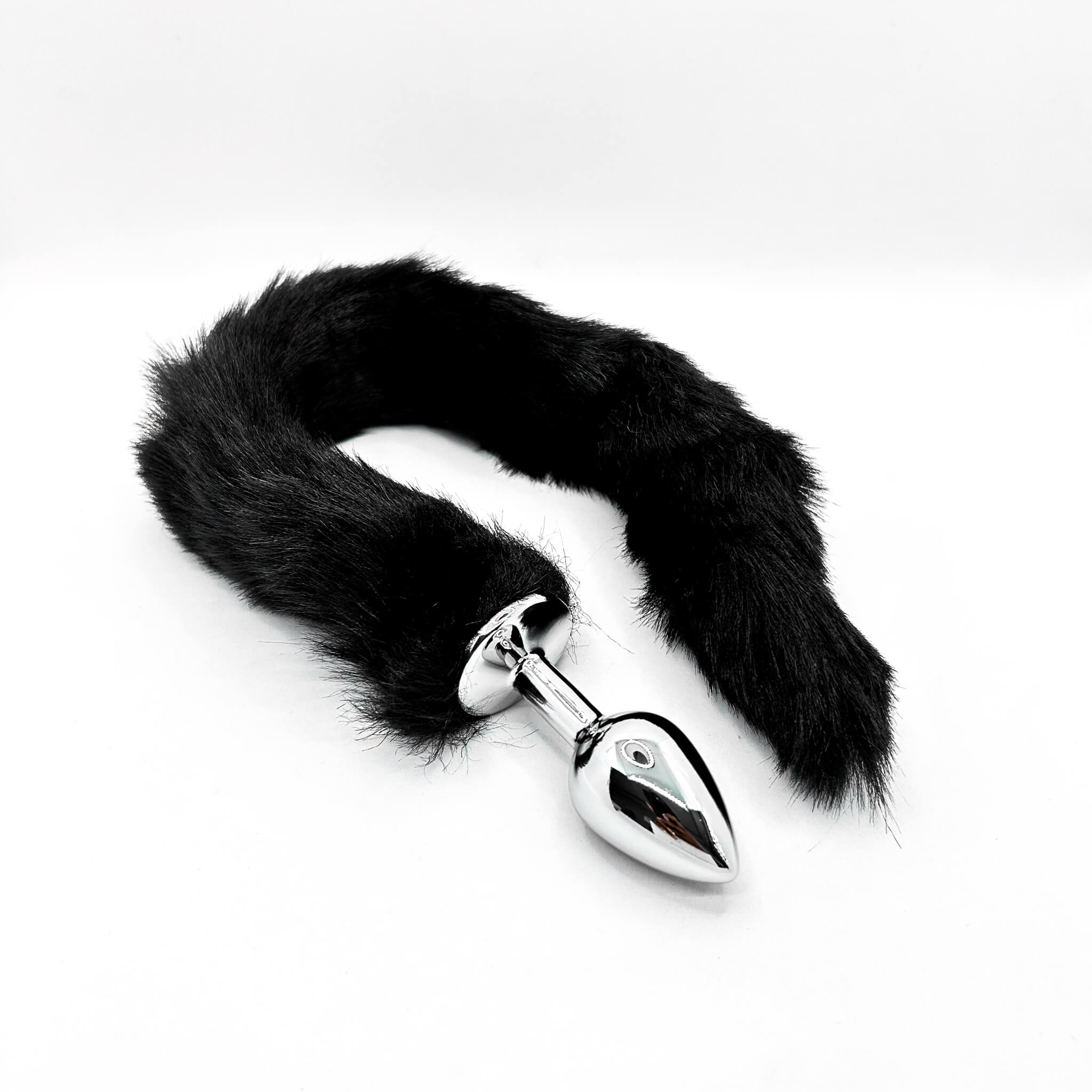 Black Fox Tail Anal Butt Plug