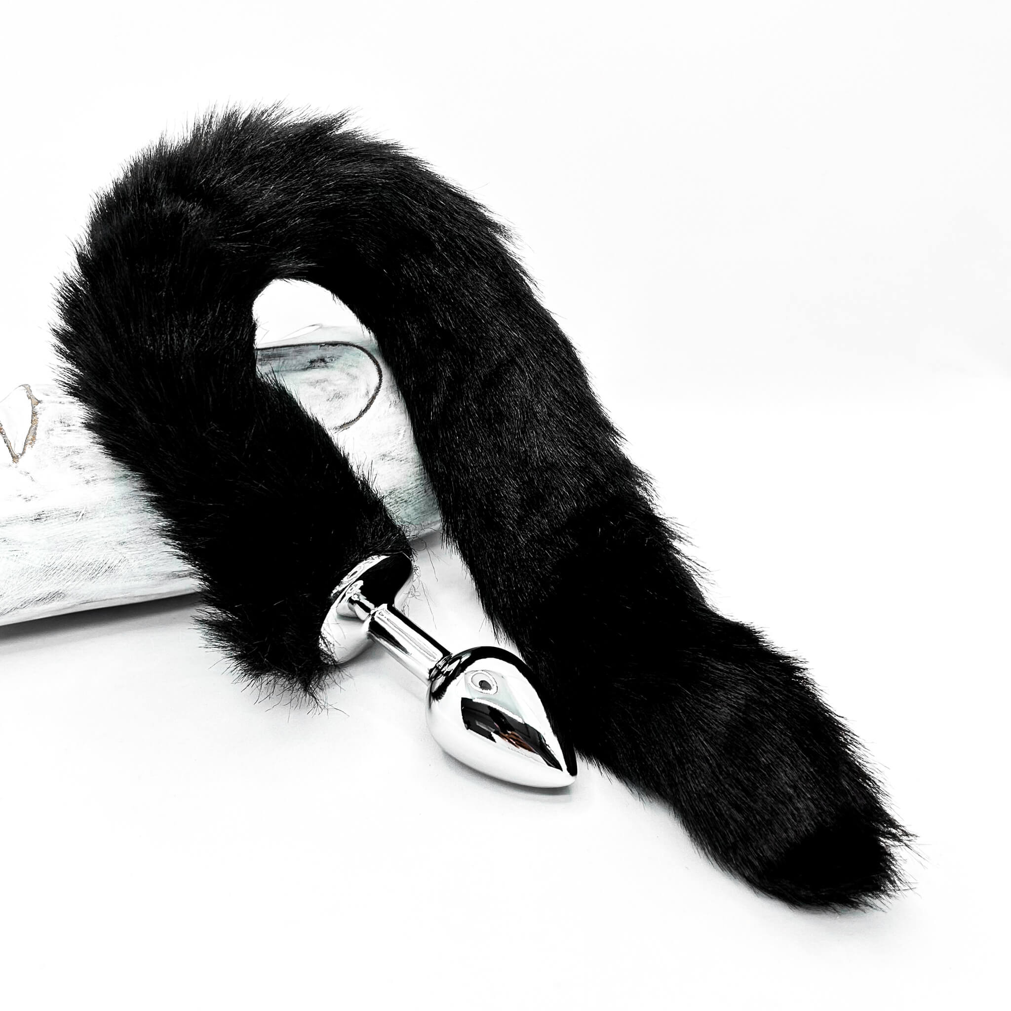 Black Fox Tail Anal Butt Plug
