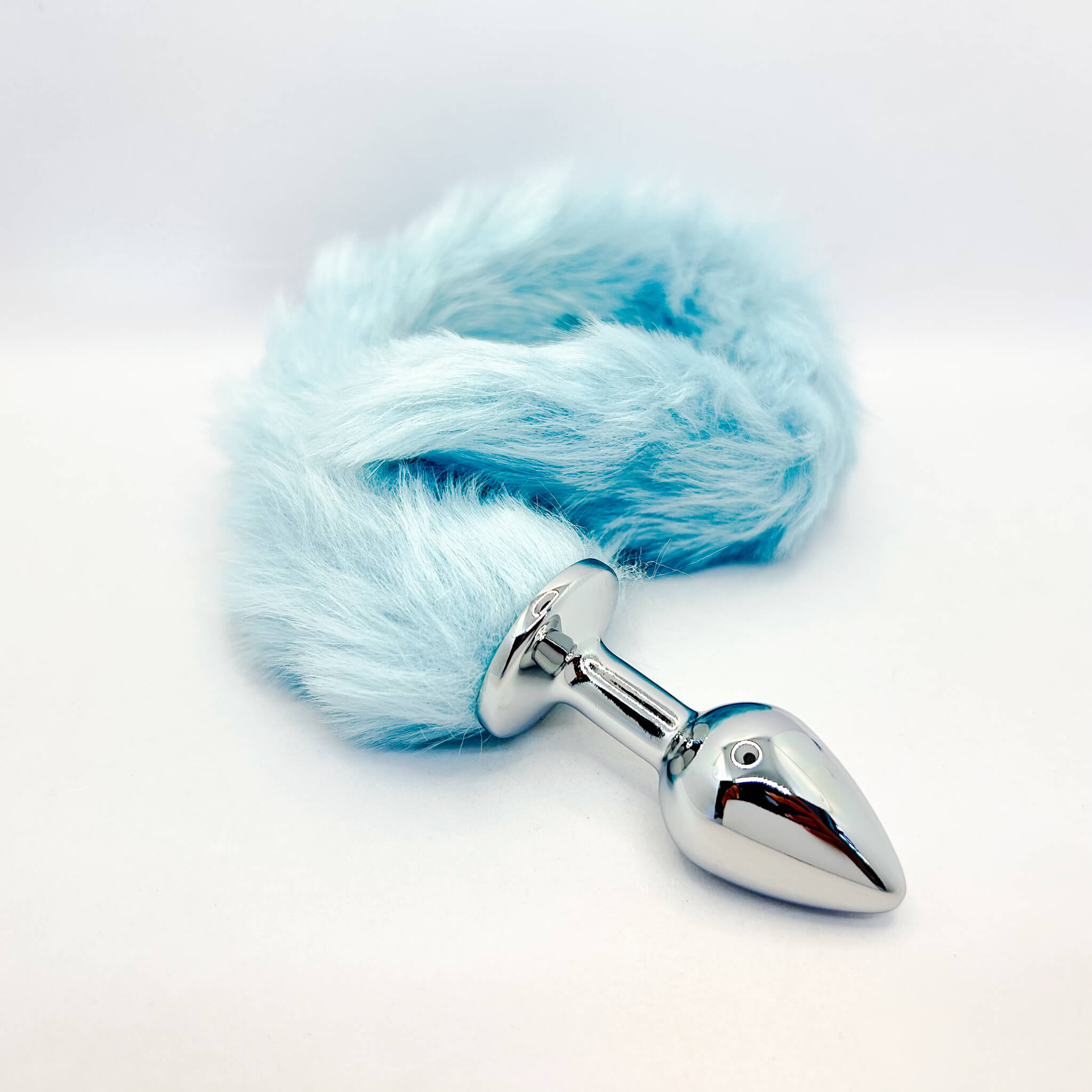 Blue Fox Tail Butt Plug