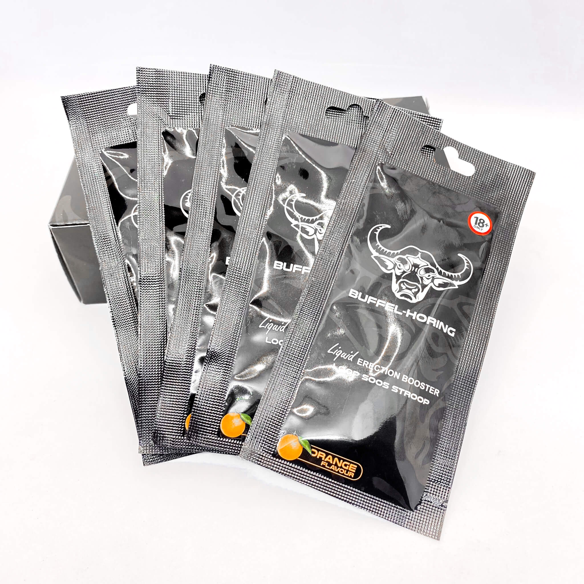 Buffel Horing Liquid Erection Booster - Orange Flavour - 4Play Essentials