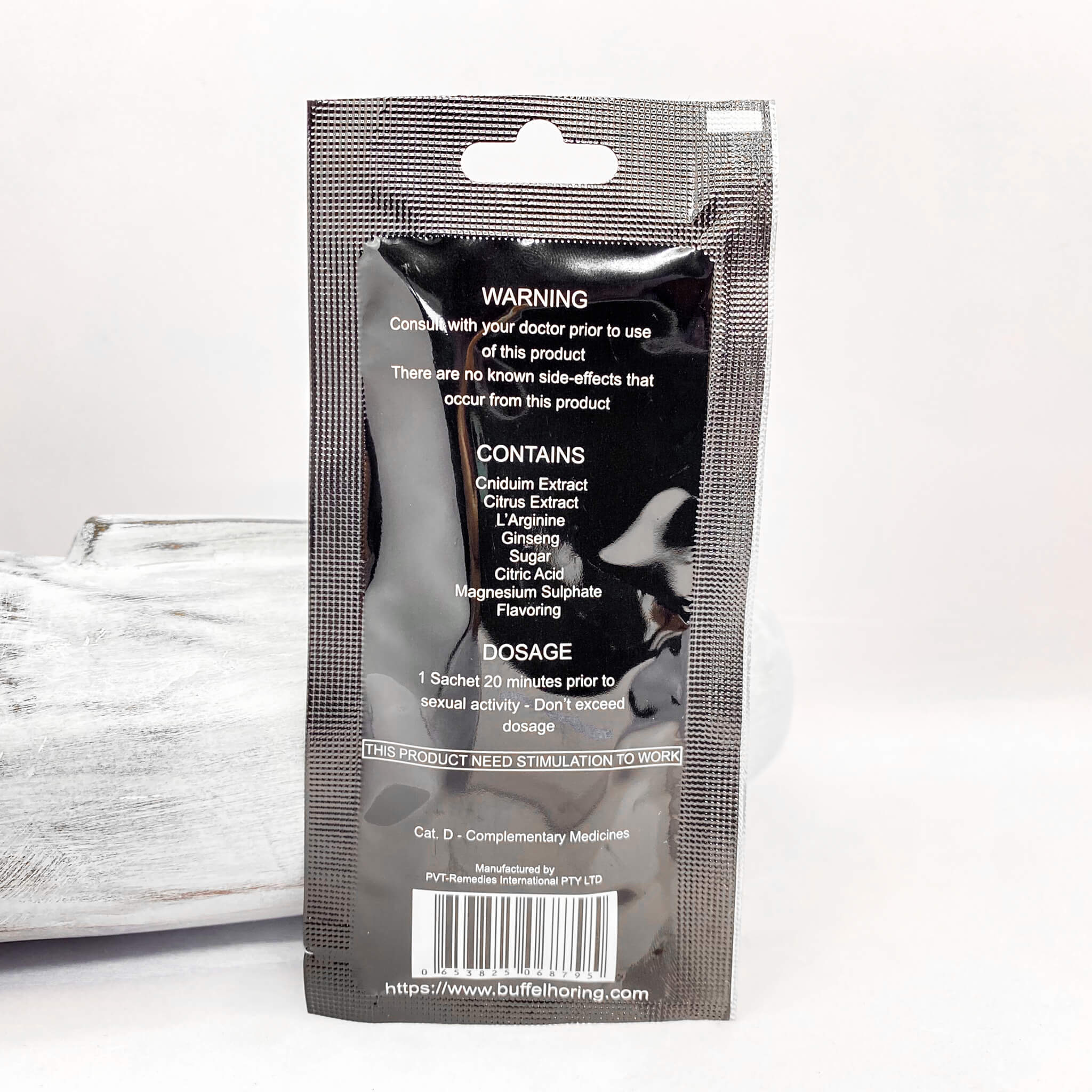 Buffel Horing Liquid Erection Booster - Orange Flavour - 4Play Essentials