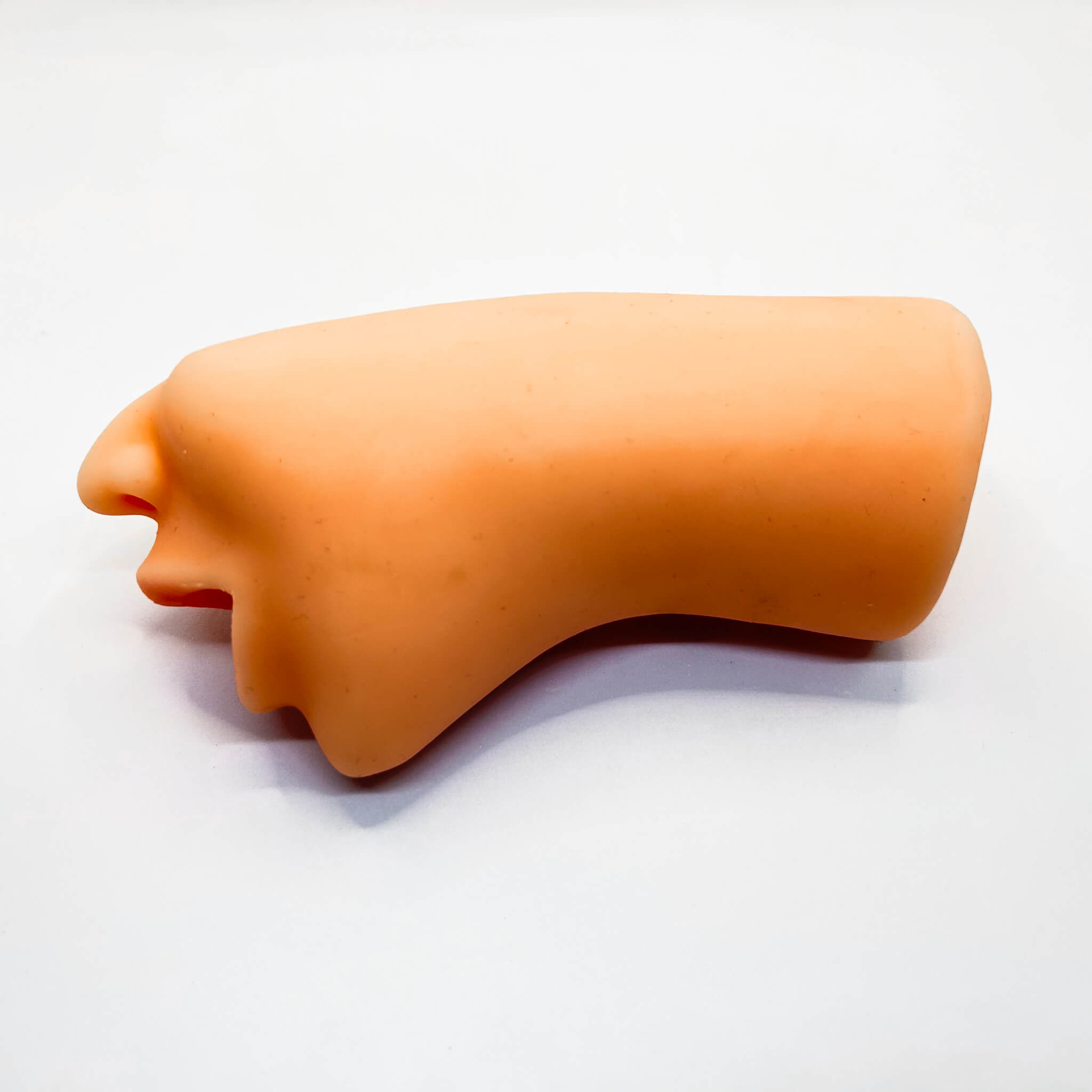 Curved deep throat mouth masturbator