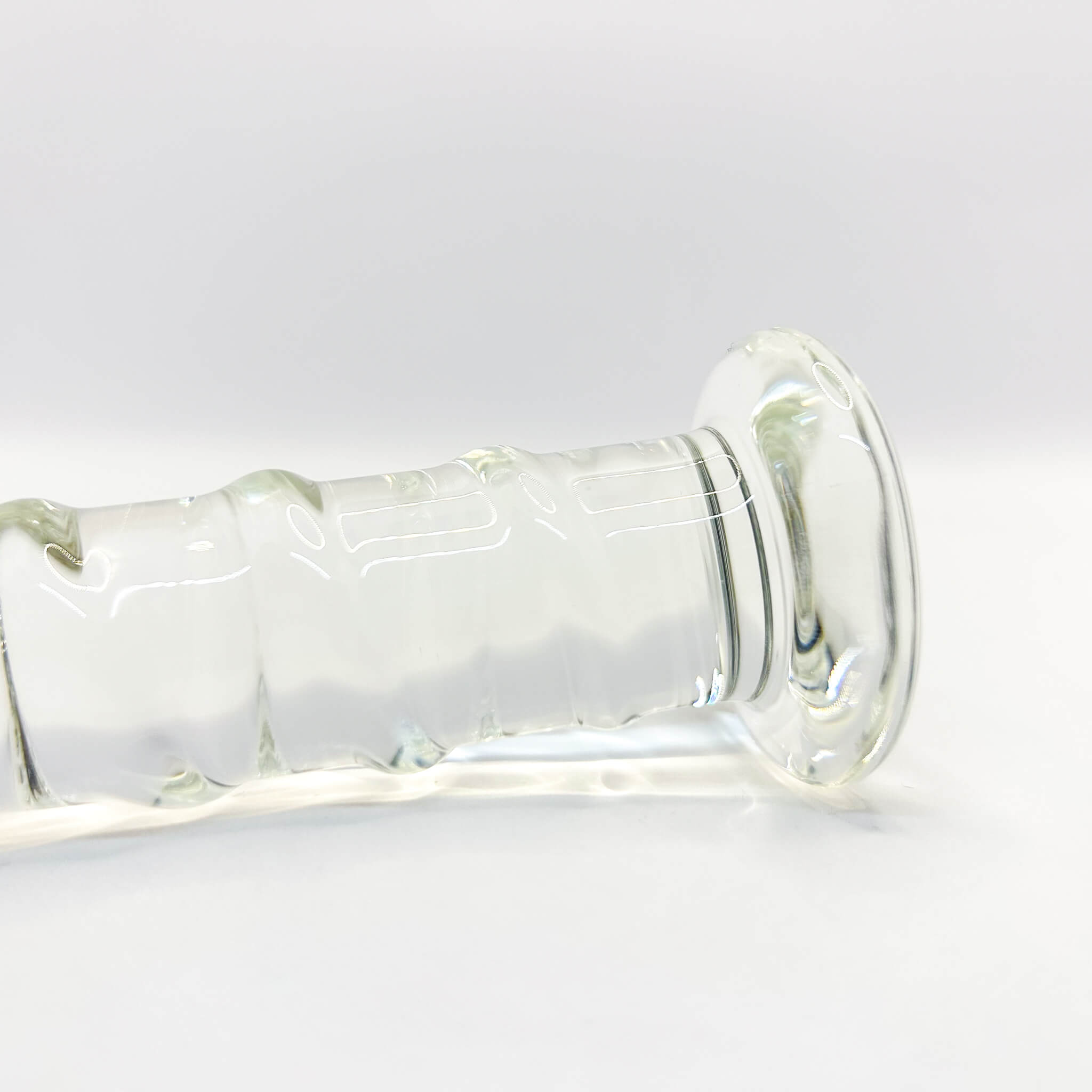 Swirly glass dildo