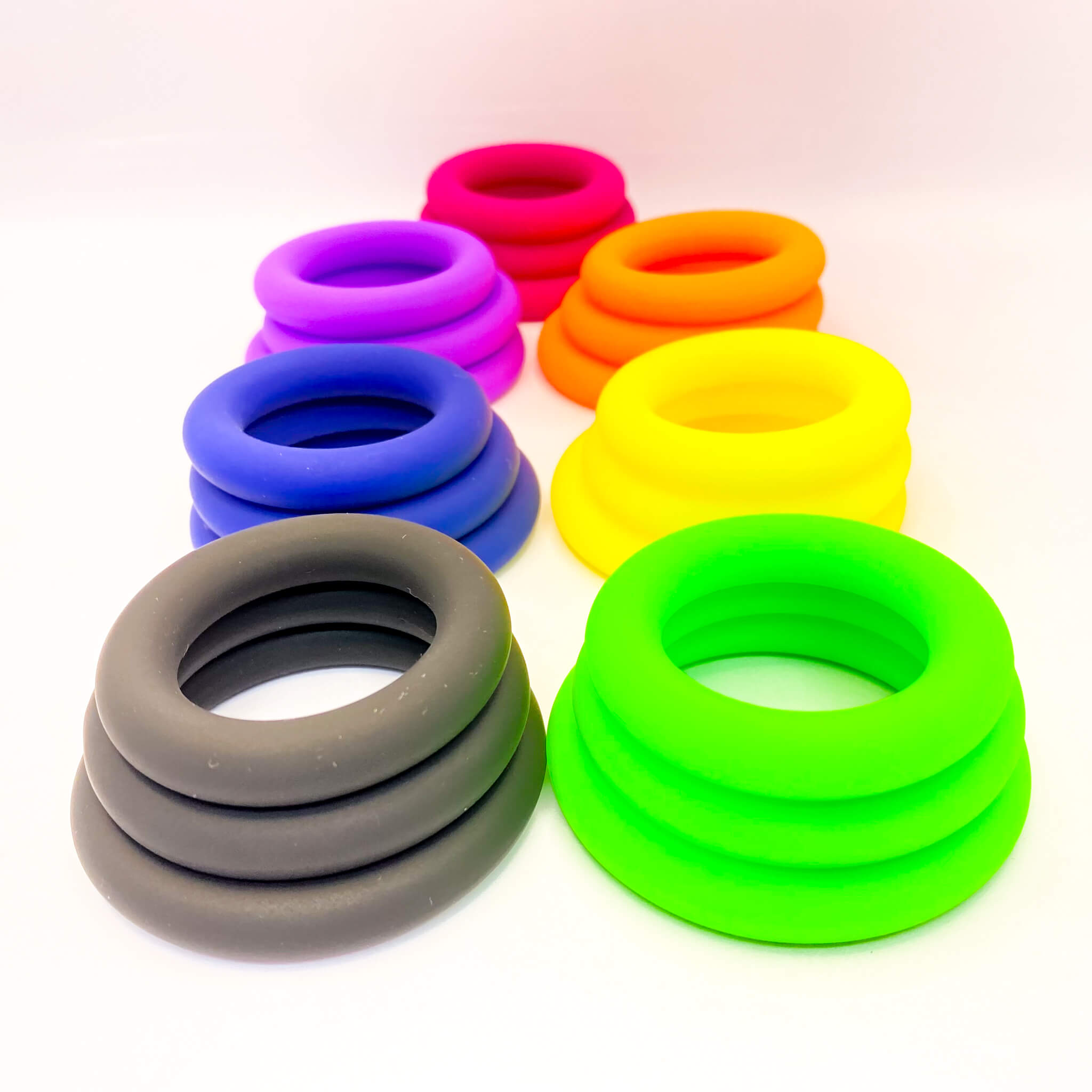 Extra Thick Silicone Cock Ring Set (3pcs)