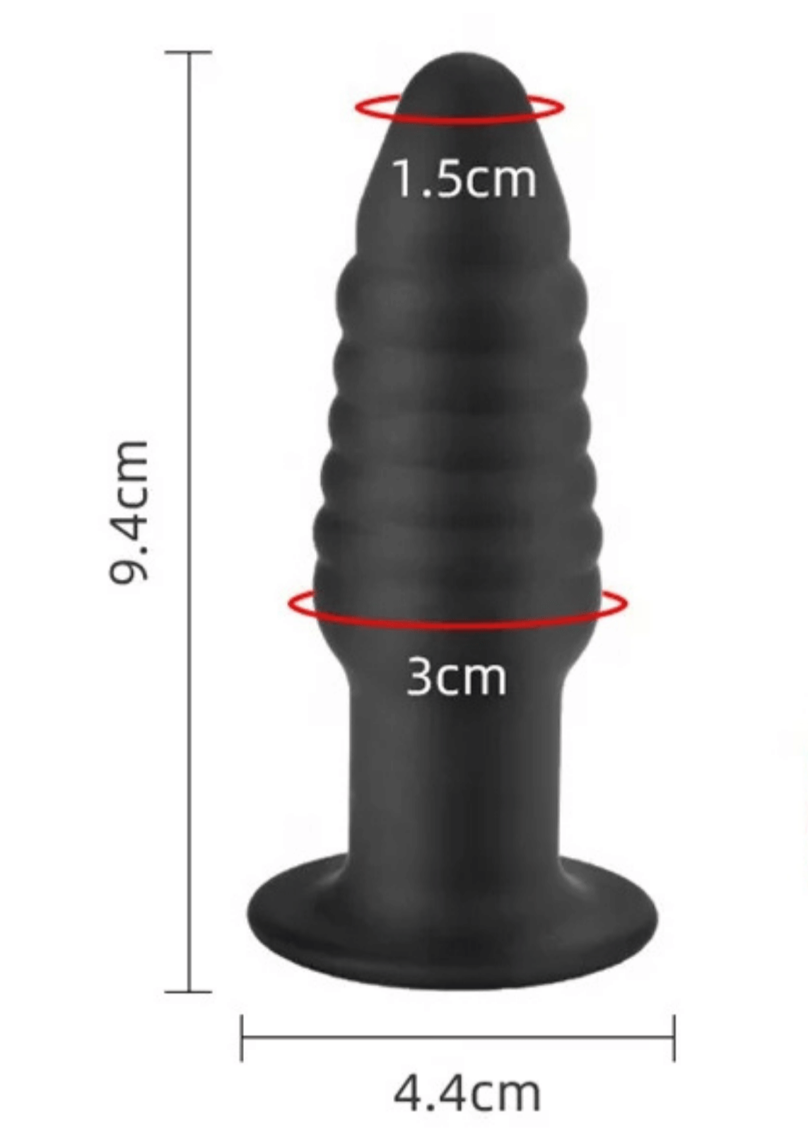 Hollow Silicone Butt Plugs large