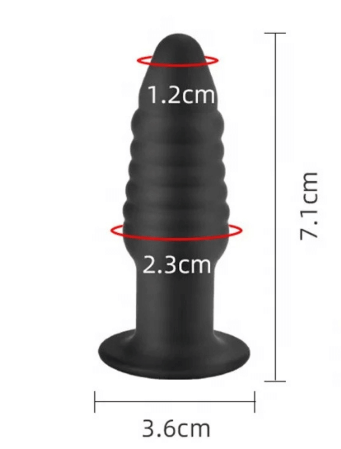 Hollow Silicone Butt Plug small