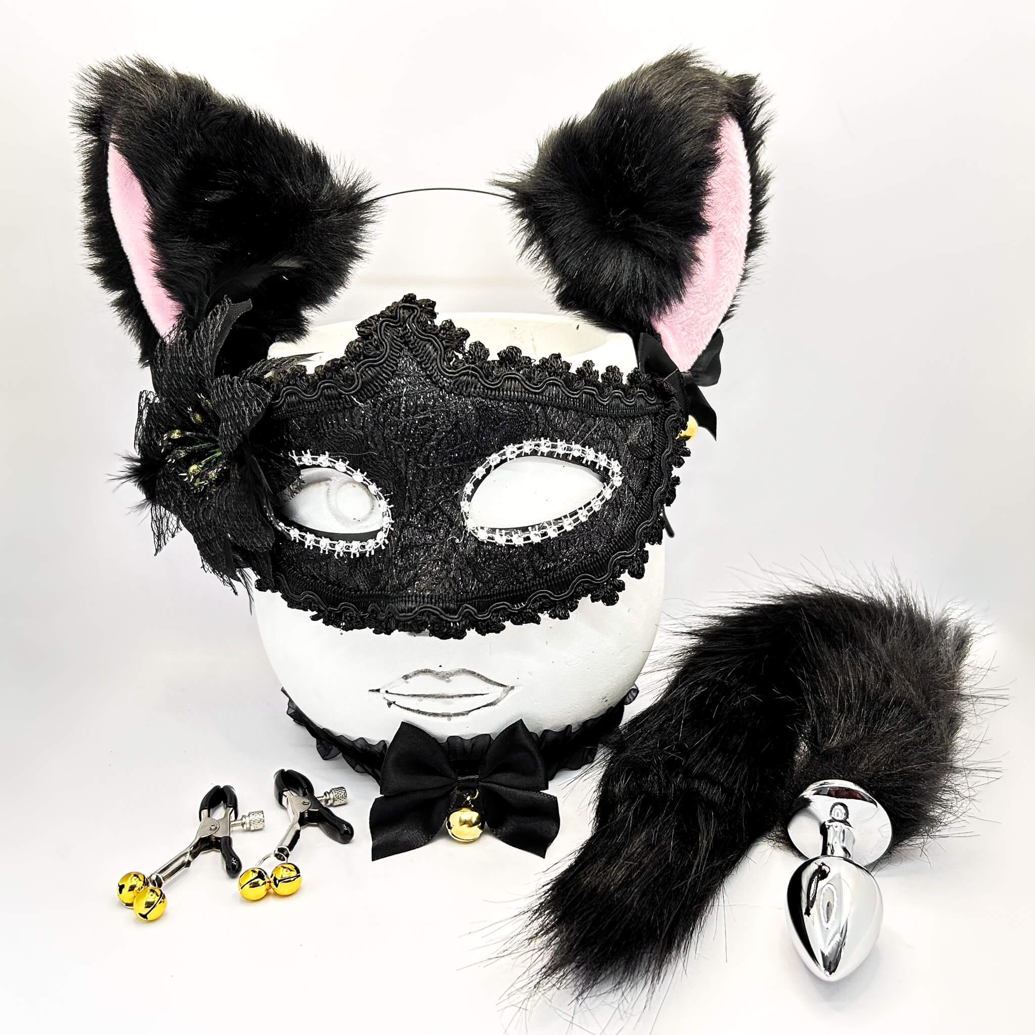 5 Piece Fox Tail and Cat Ears Set - 4Play Essentials