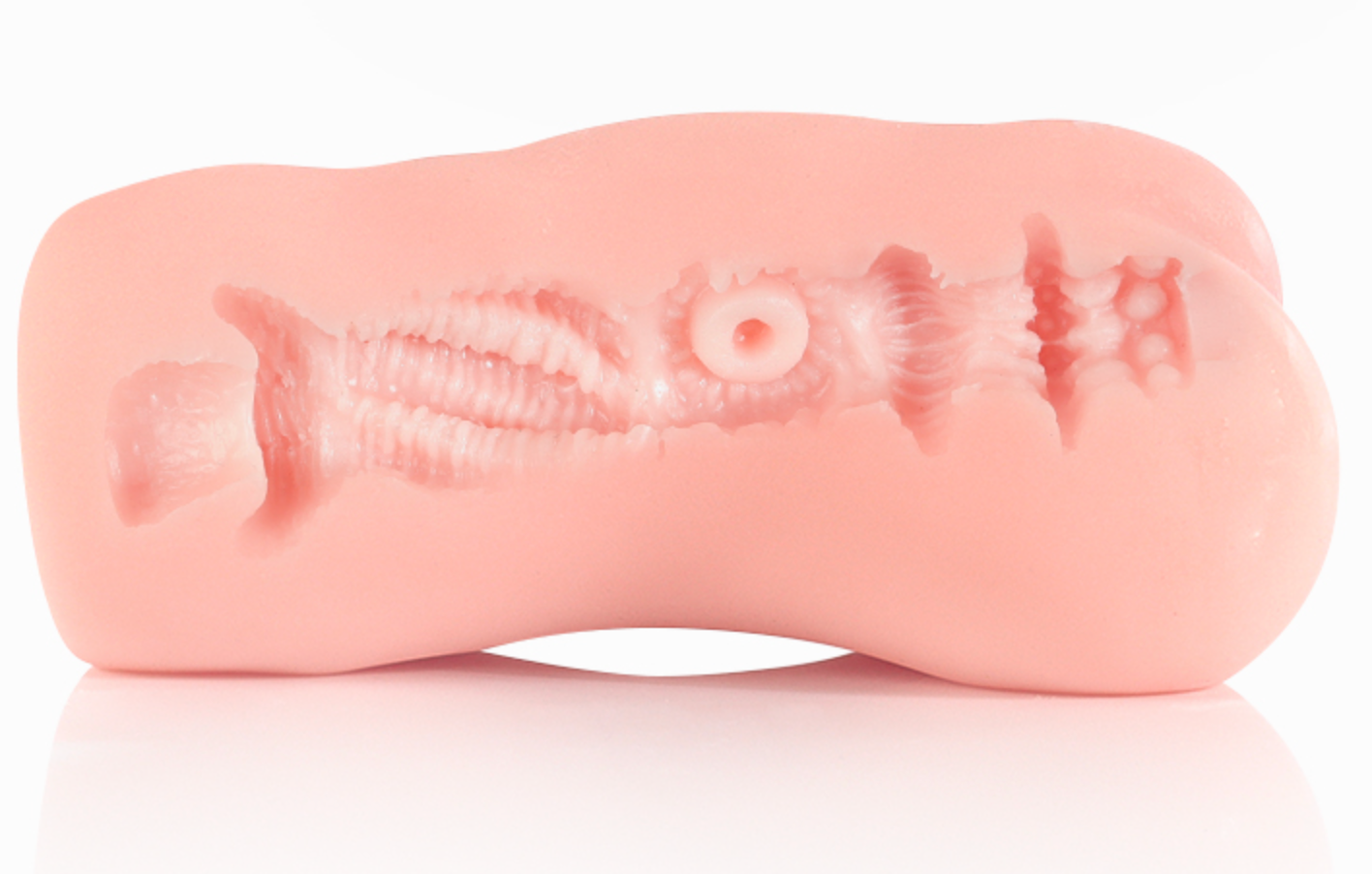 Nut buster masturbator internal structure