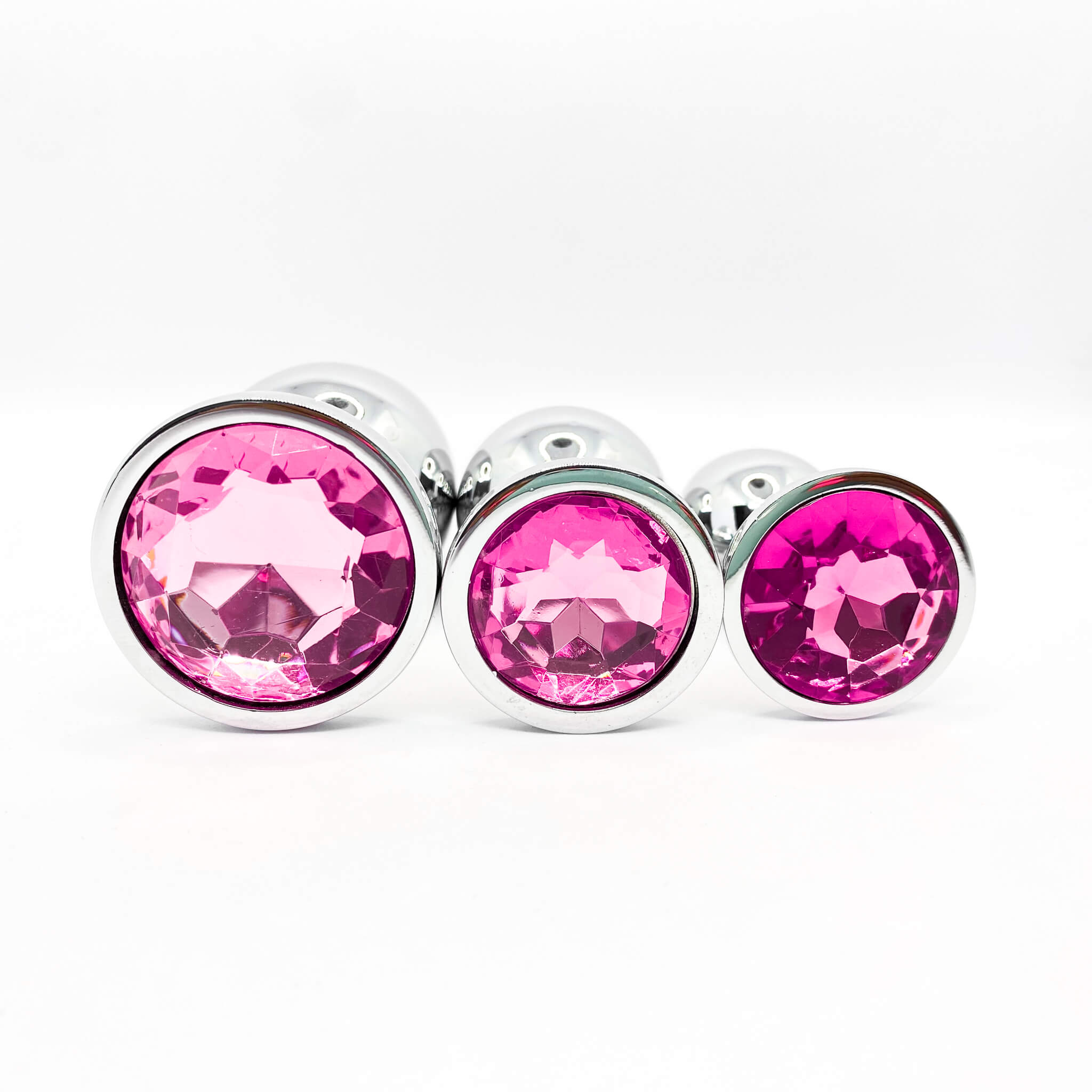 Pink Metal butt plug set south africa