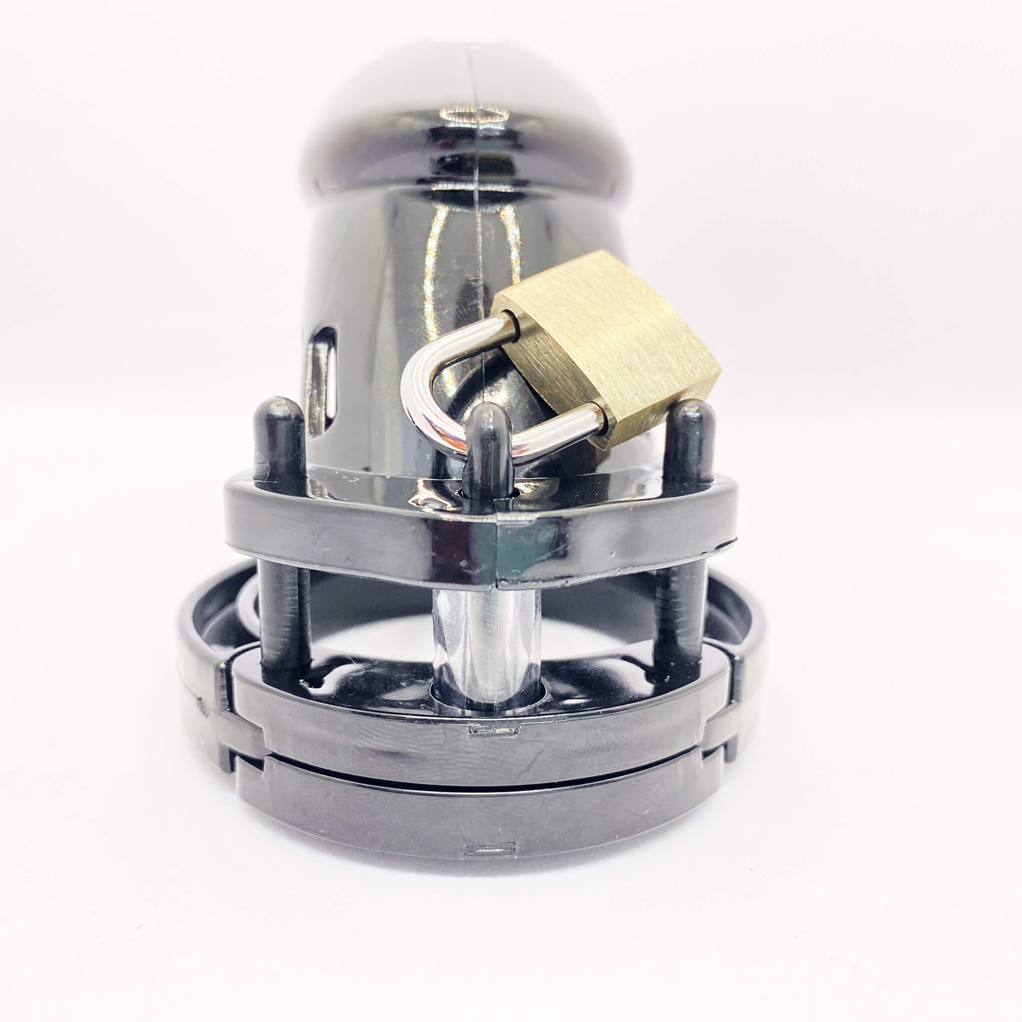 Plastic Male Chastity Cage black