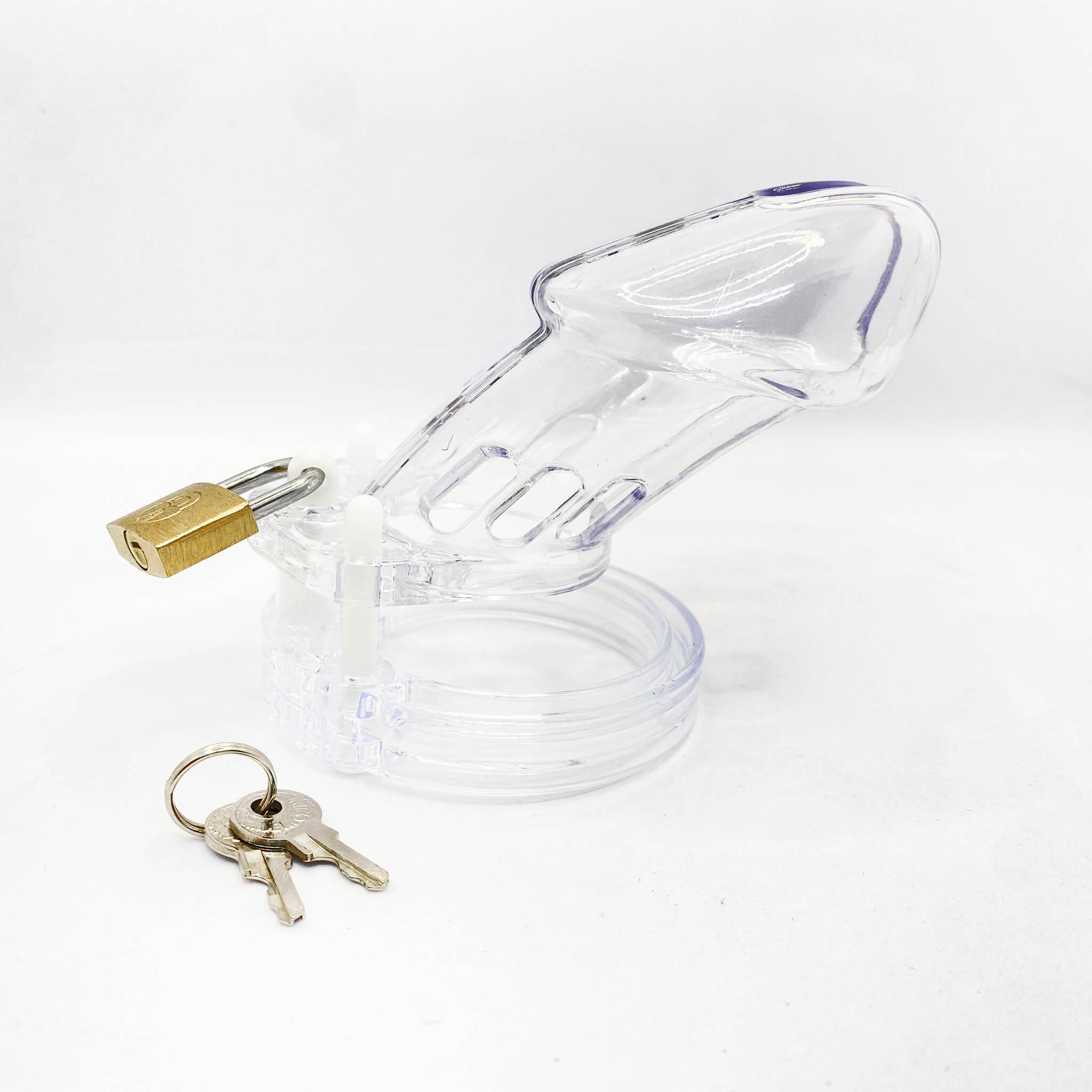 Plastic Male Chastity Cage clear