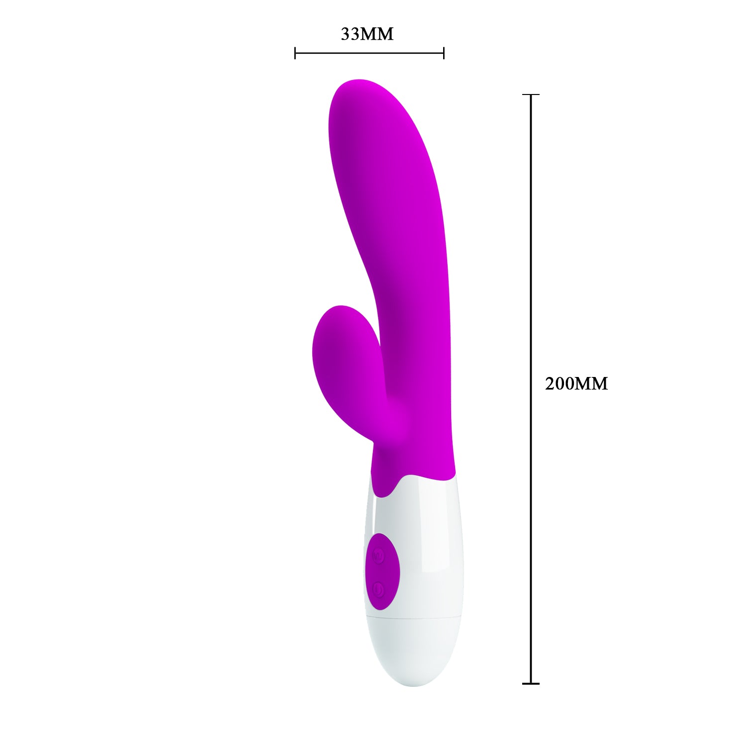 Pretty Love Alvis Rabbit Vibrator dimensions