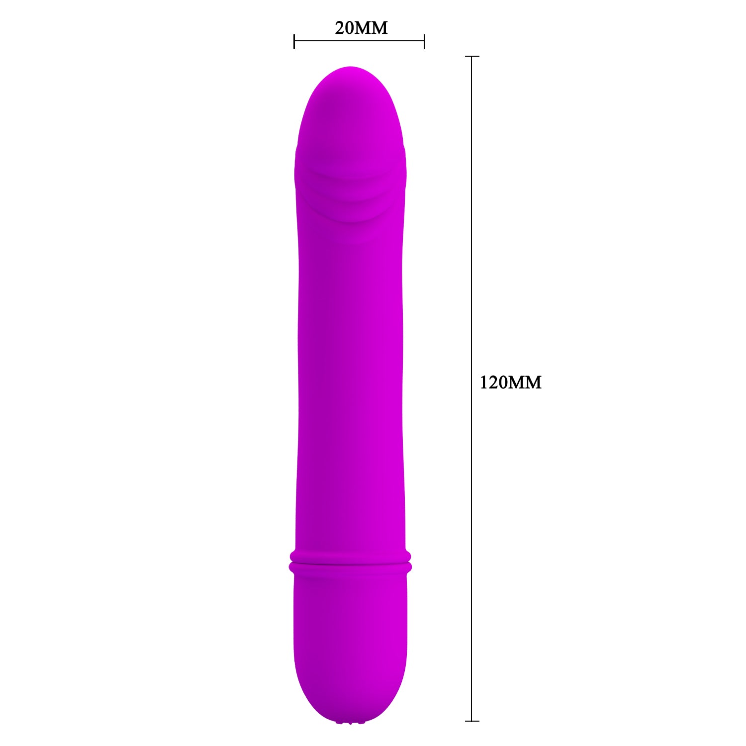Pretty Love Beck G-Spot Vibrator - 10 Functions dimensions
