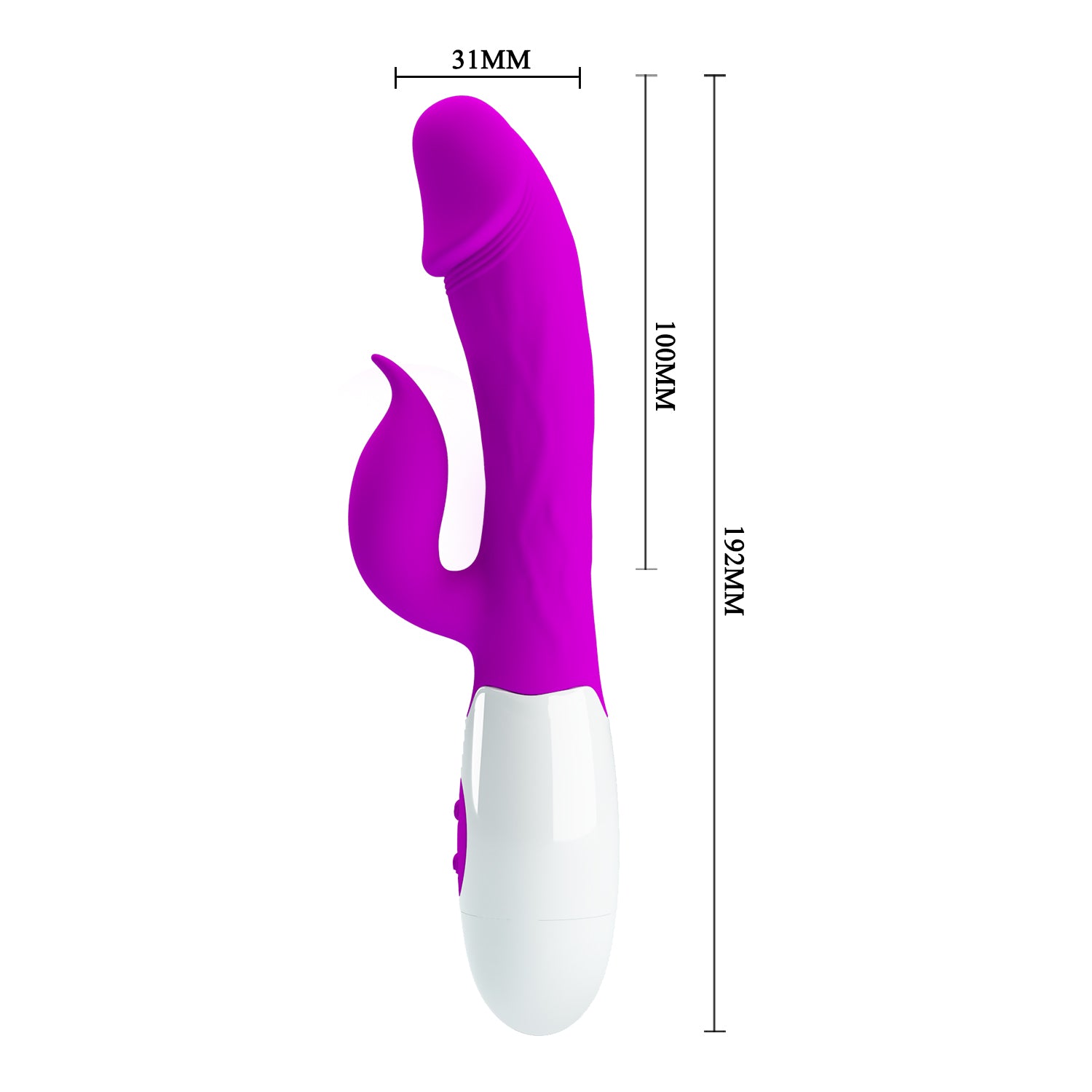 Pretty Love Peter Rabbit Vibrator dimensions