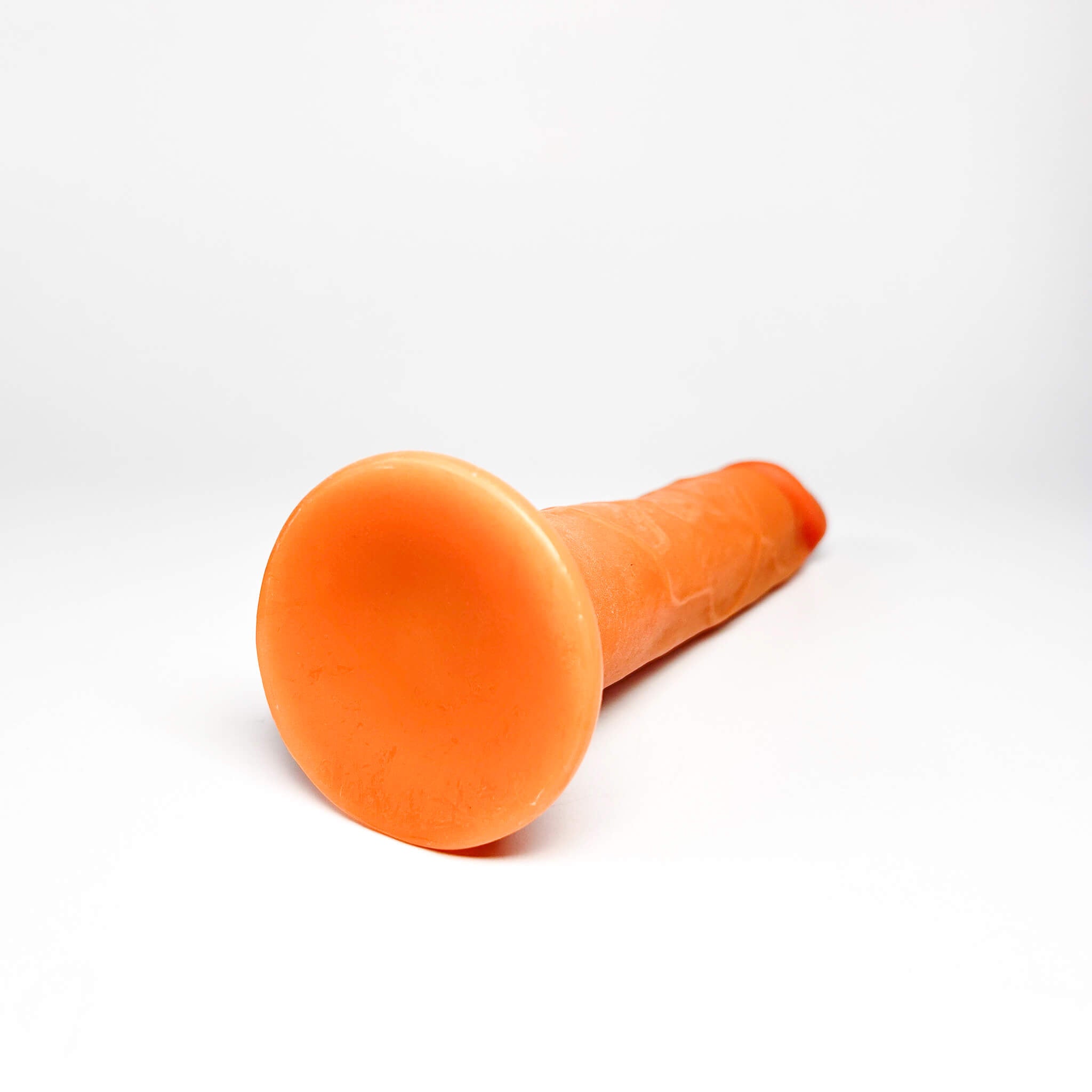 Realistic 7.5 inch dildo on a white background