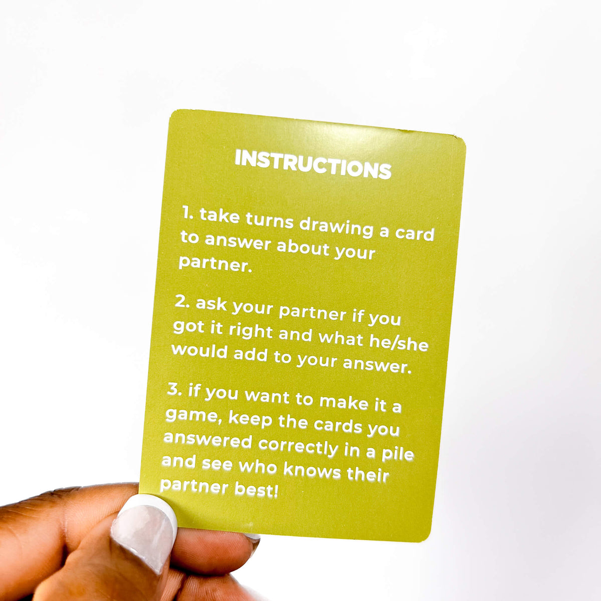 Realizations Couples Card Game