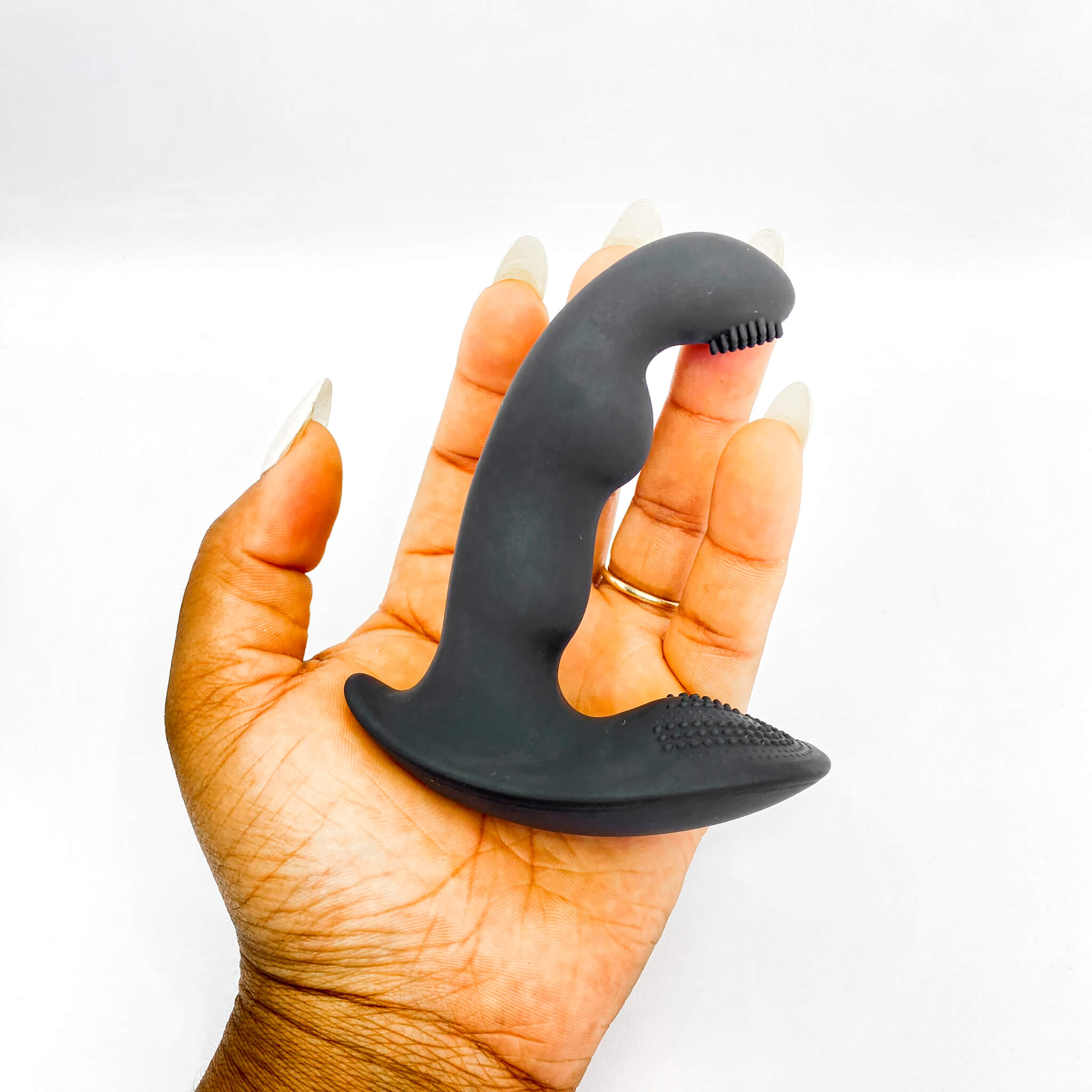 Ribbed Silicone Prostate Vibrator
