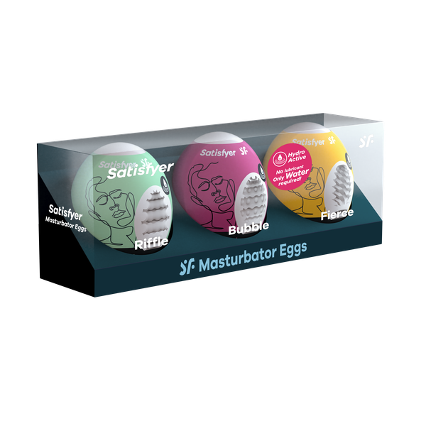 Satisfyer Masturbator Eggs - Set of 3