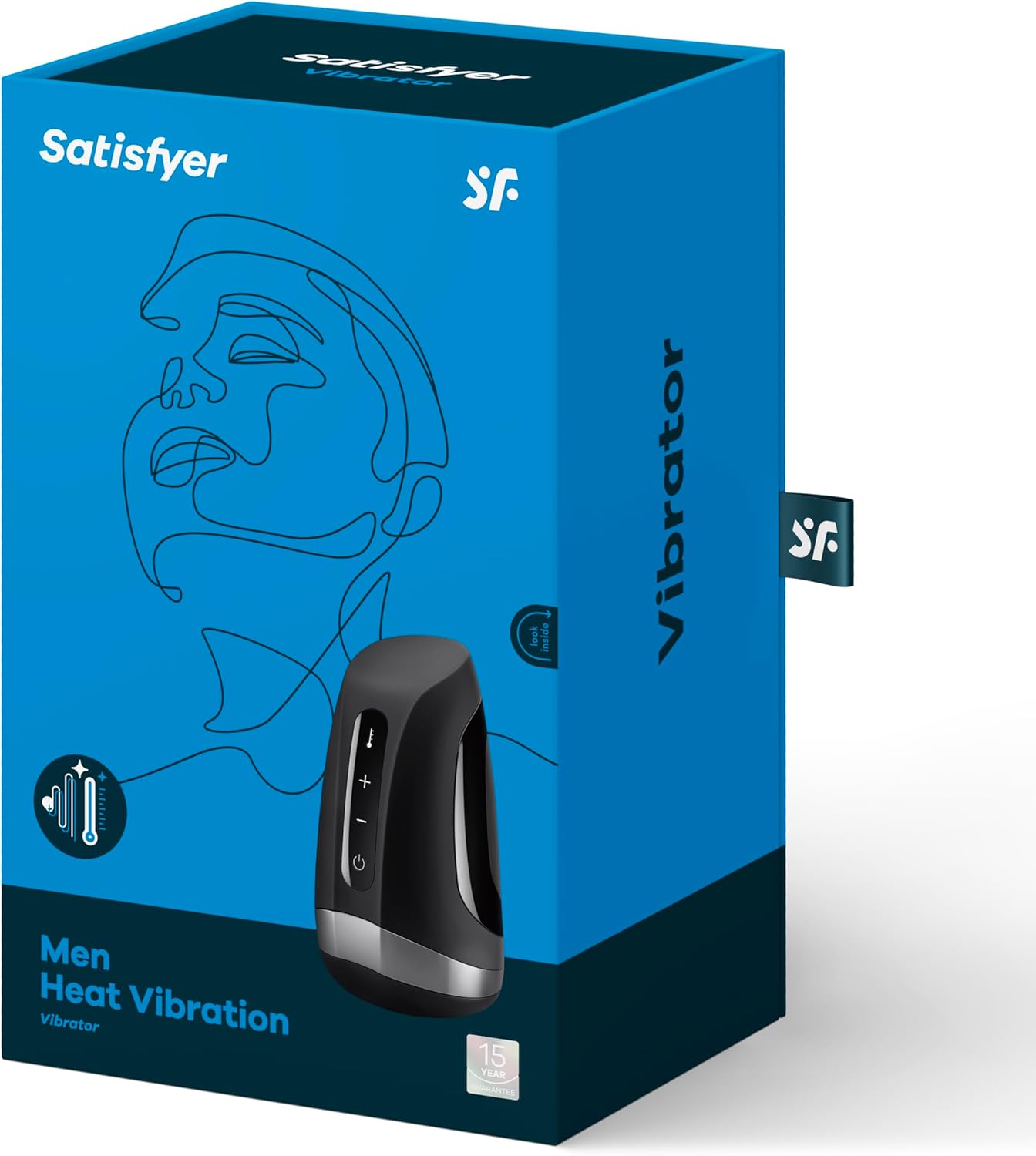 Satisfyer Men Heat Vibration Masturbator box