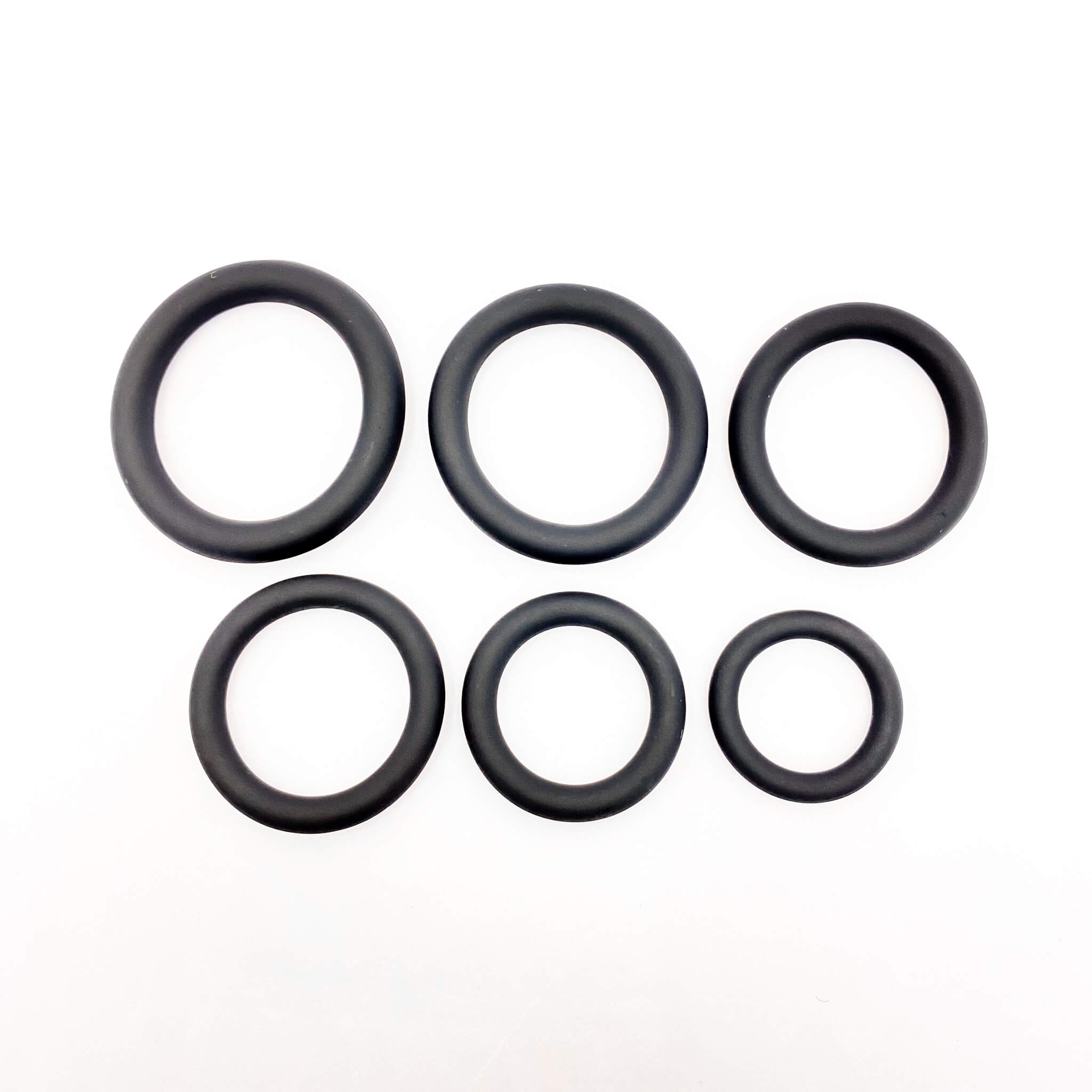 Silicone Penis Rings Set black