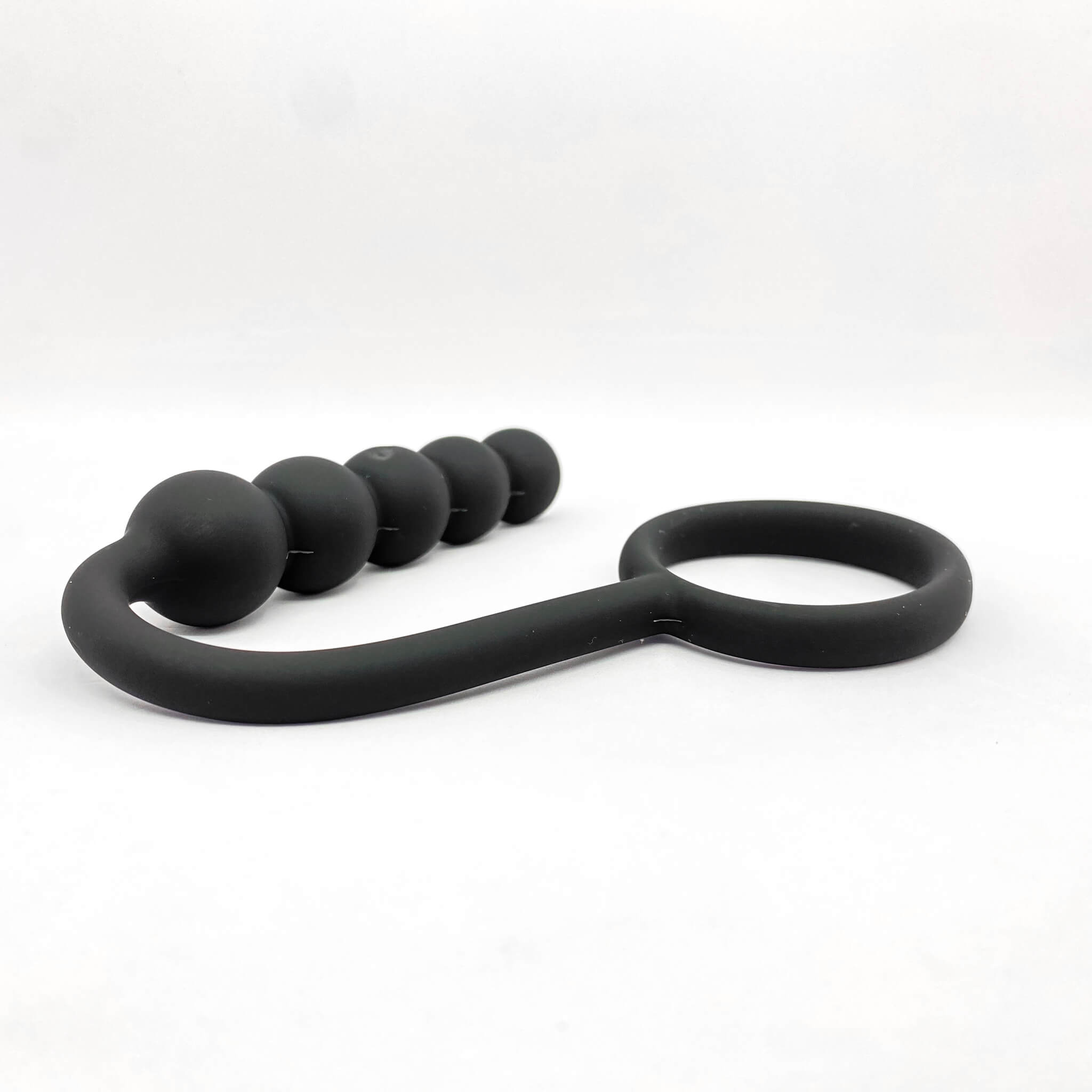Silicone Anal Beads with cock ring