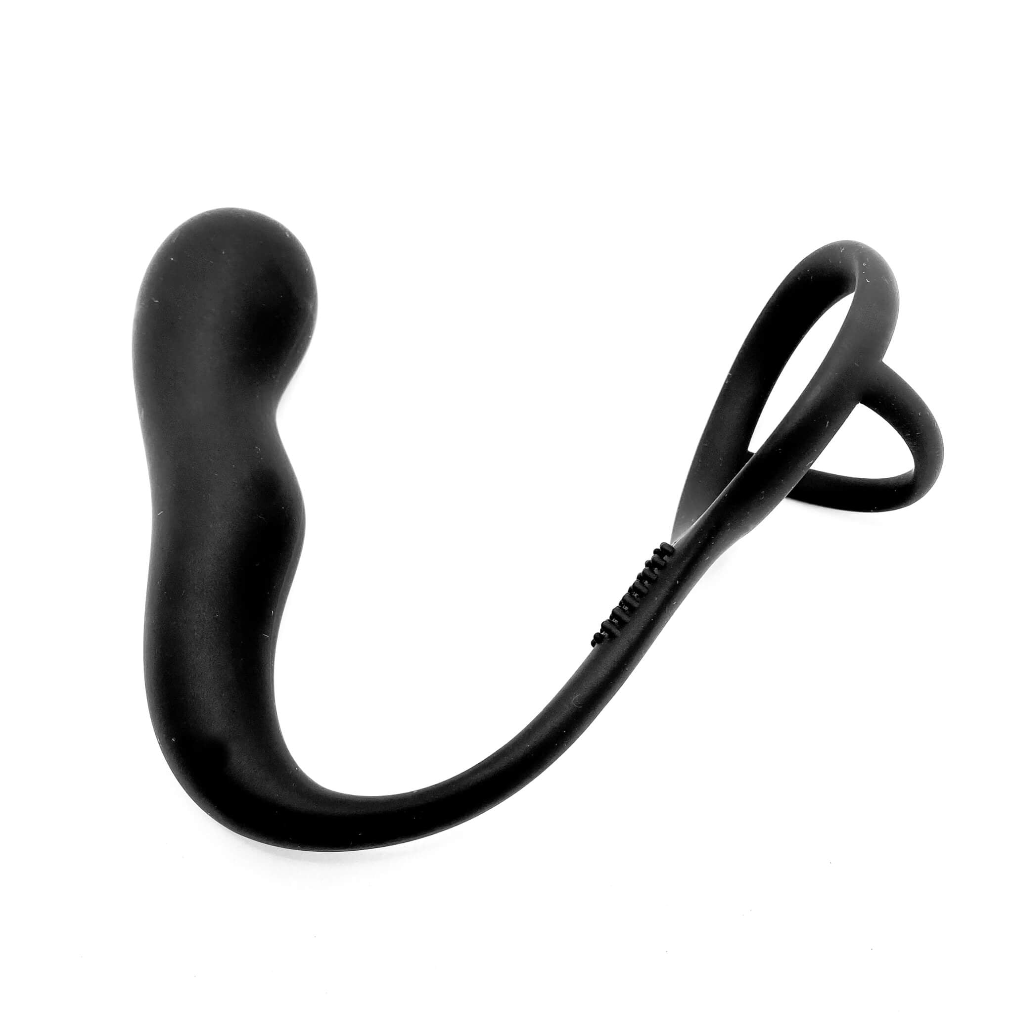 Silicone Prostate Massager with cock ring