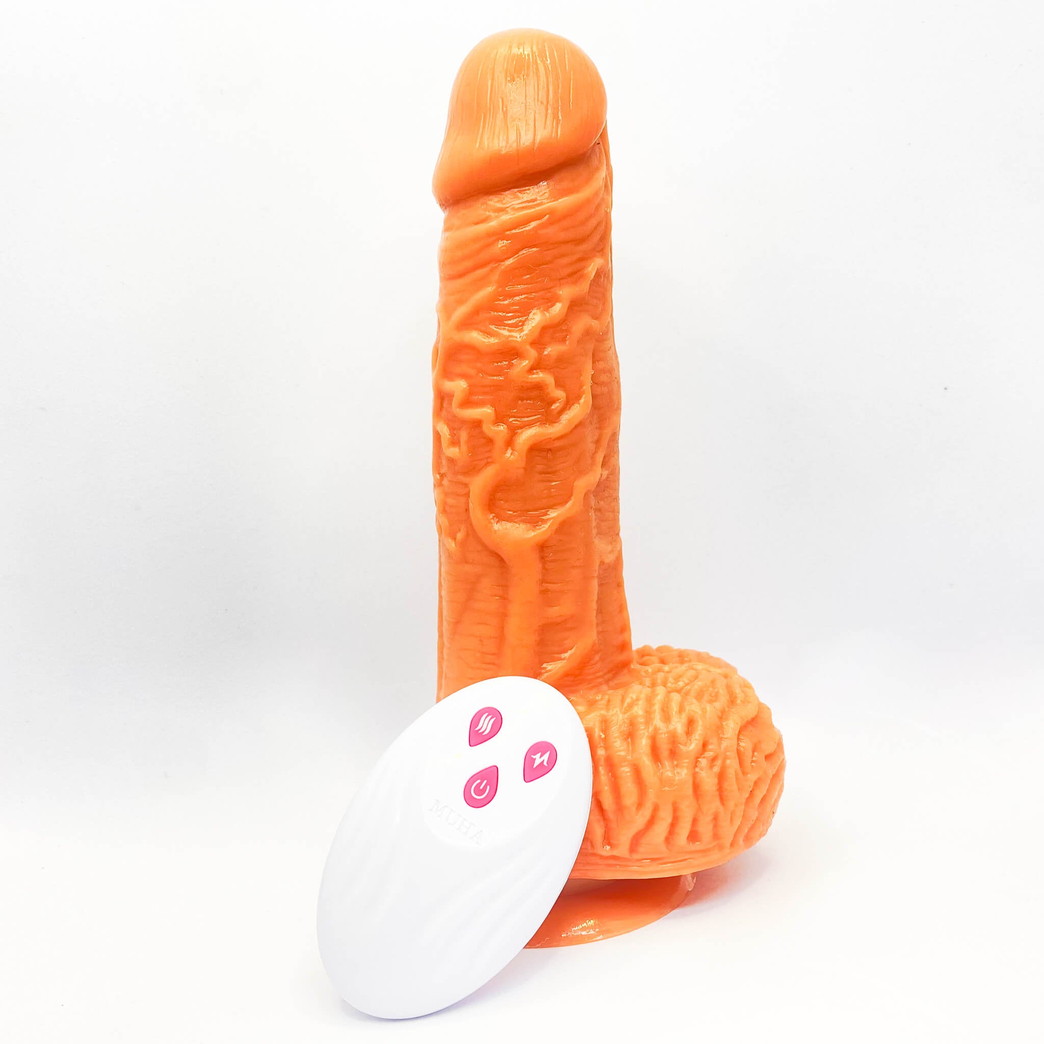 Thrusting and Rotating Realistic Dildo with Remote