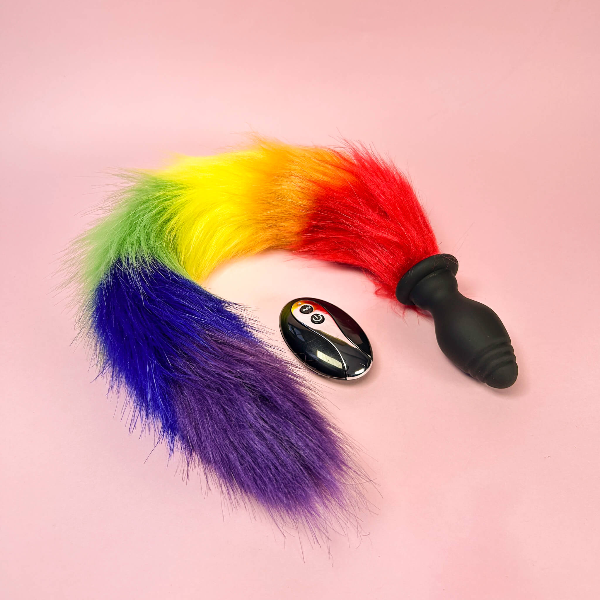 Wild Whisker Vibrating Remote Controlled Tail Butt Plug (32mm)