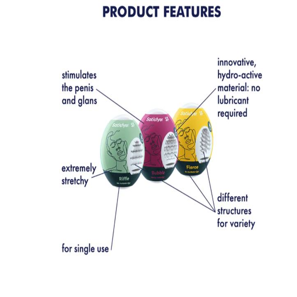 satisfyer masturbator egg bubble