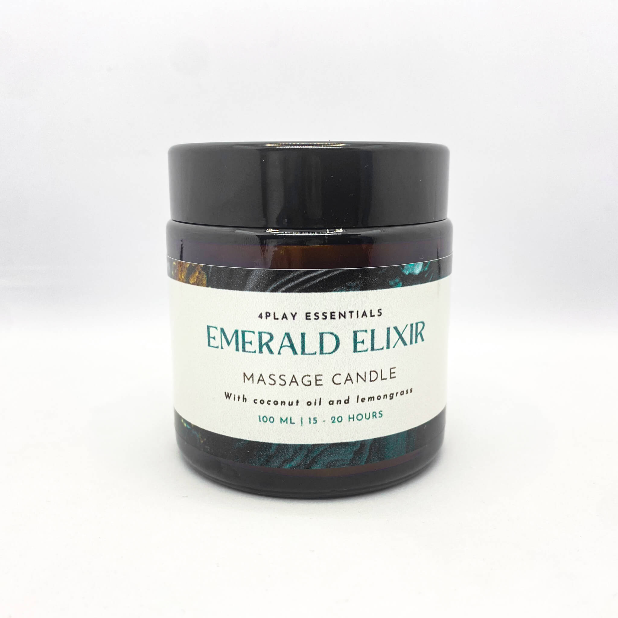 scented soy candle Emerald Elixir