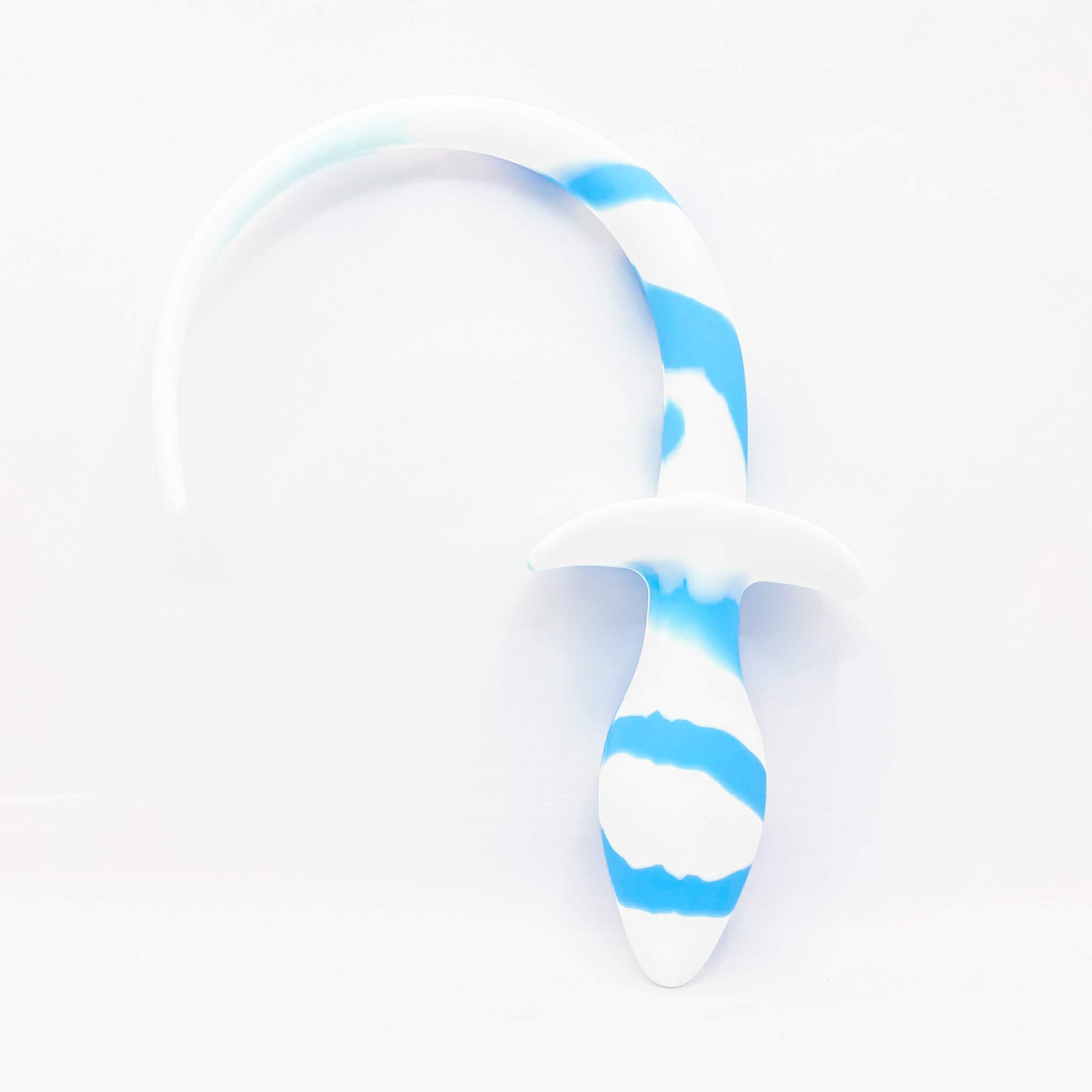 silicone tail plug black and blue