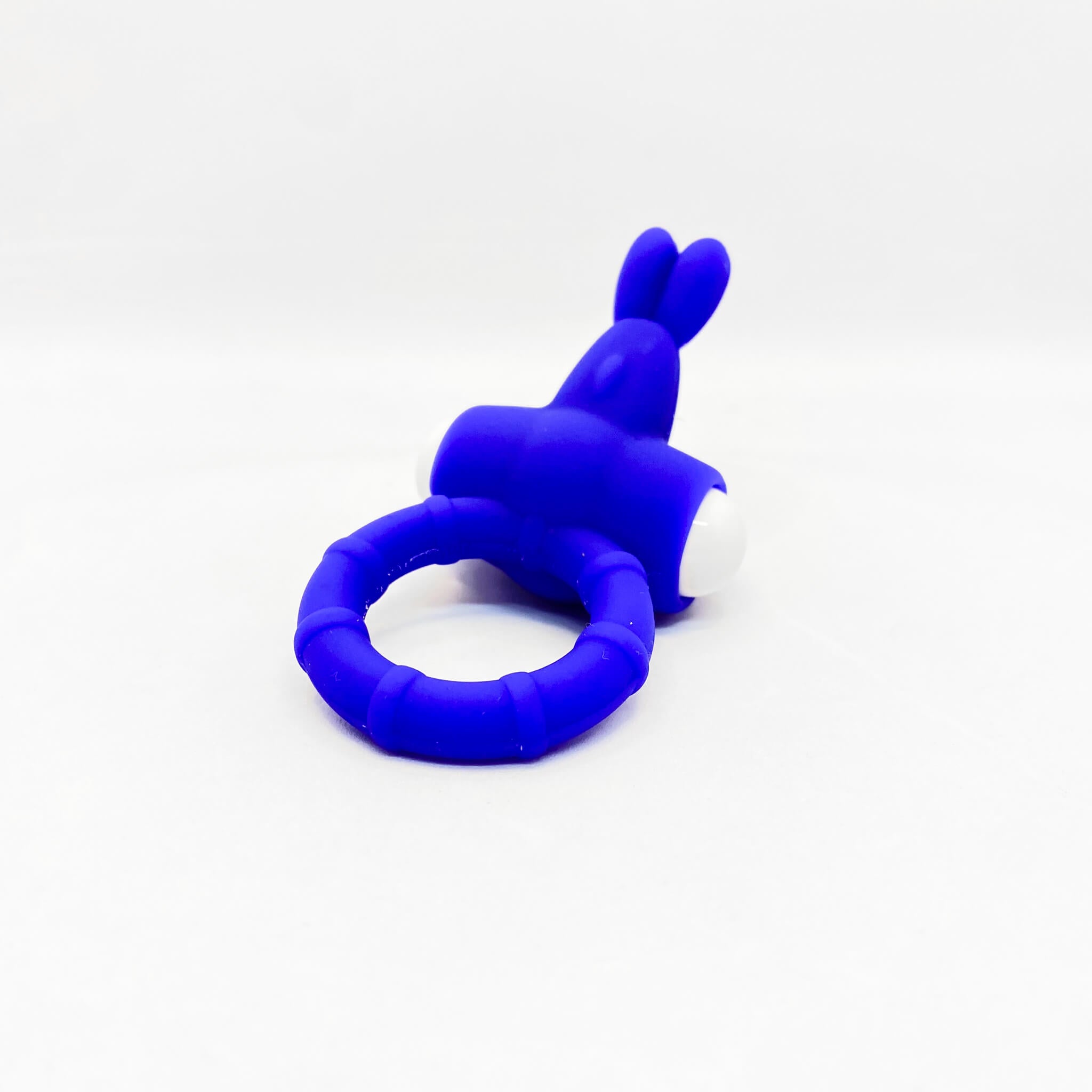 vibrating cock ring with bunny ears blue