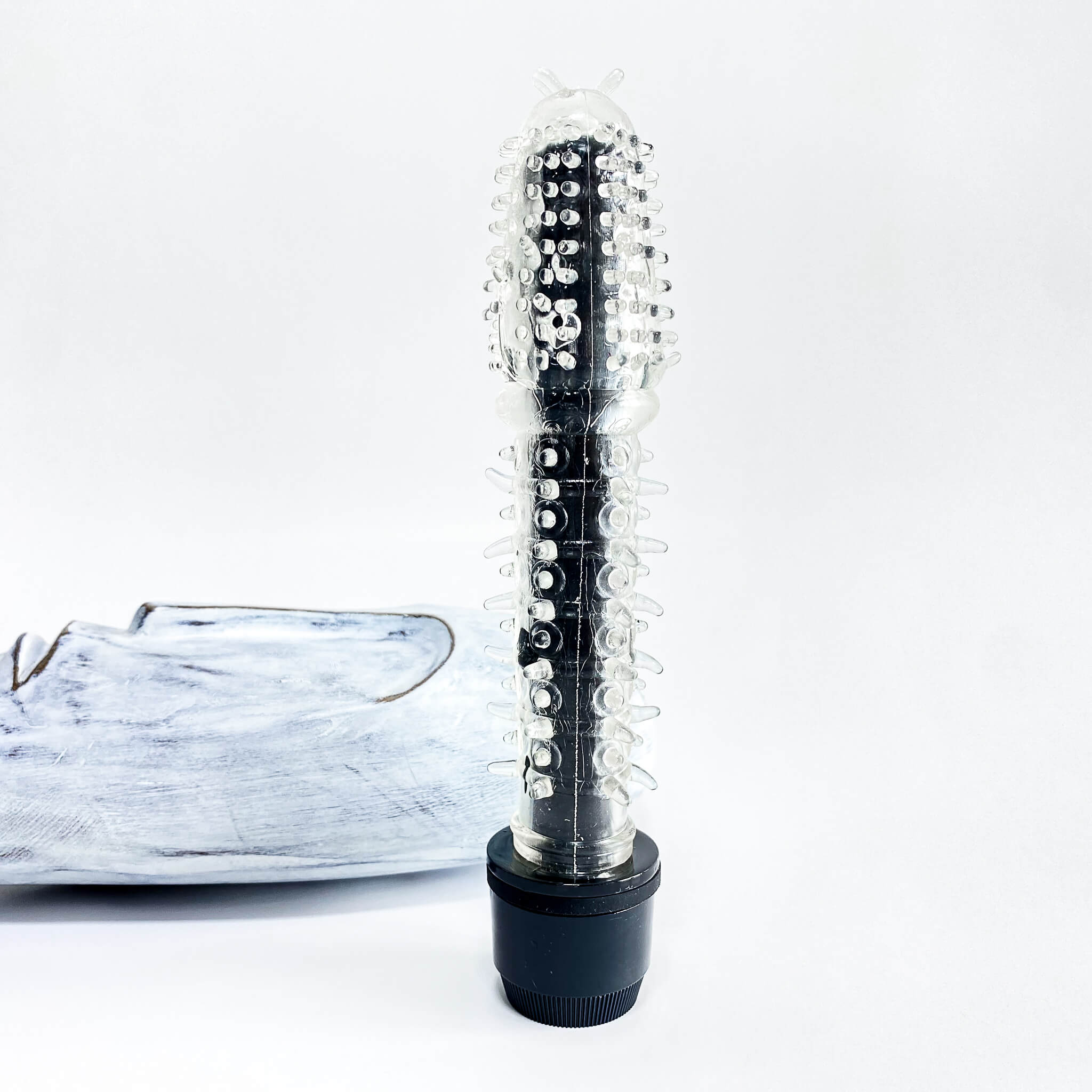 black Spiky Big Bullet Dildo Vibrator