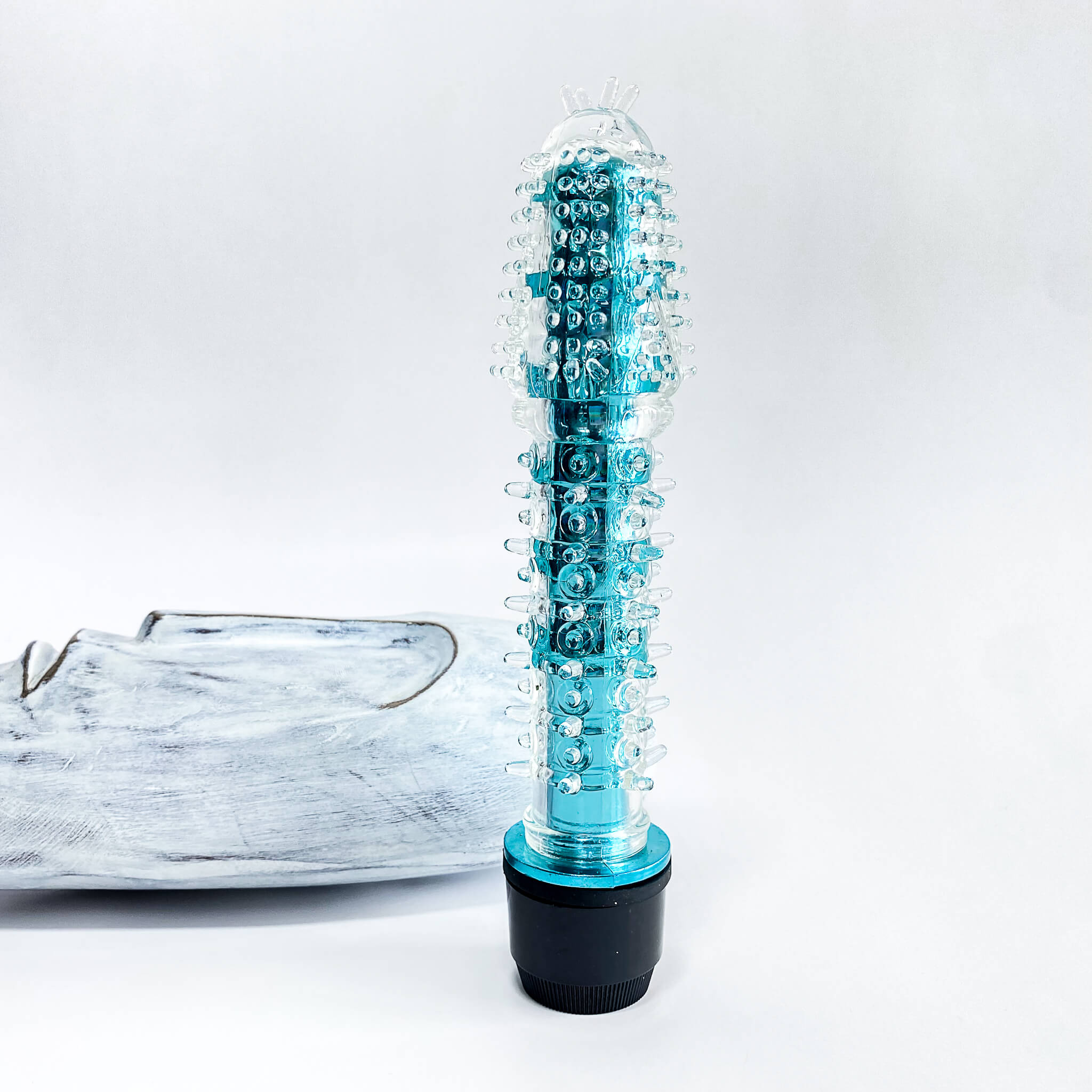 blue Spiky Big Bullet Dildo Vibrator