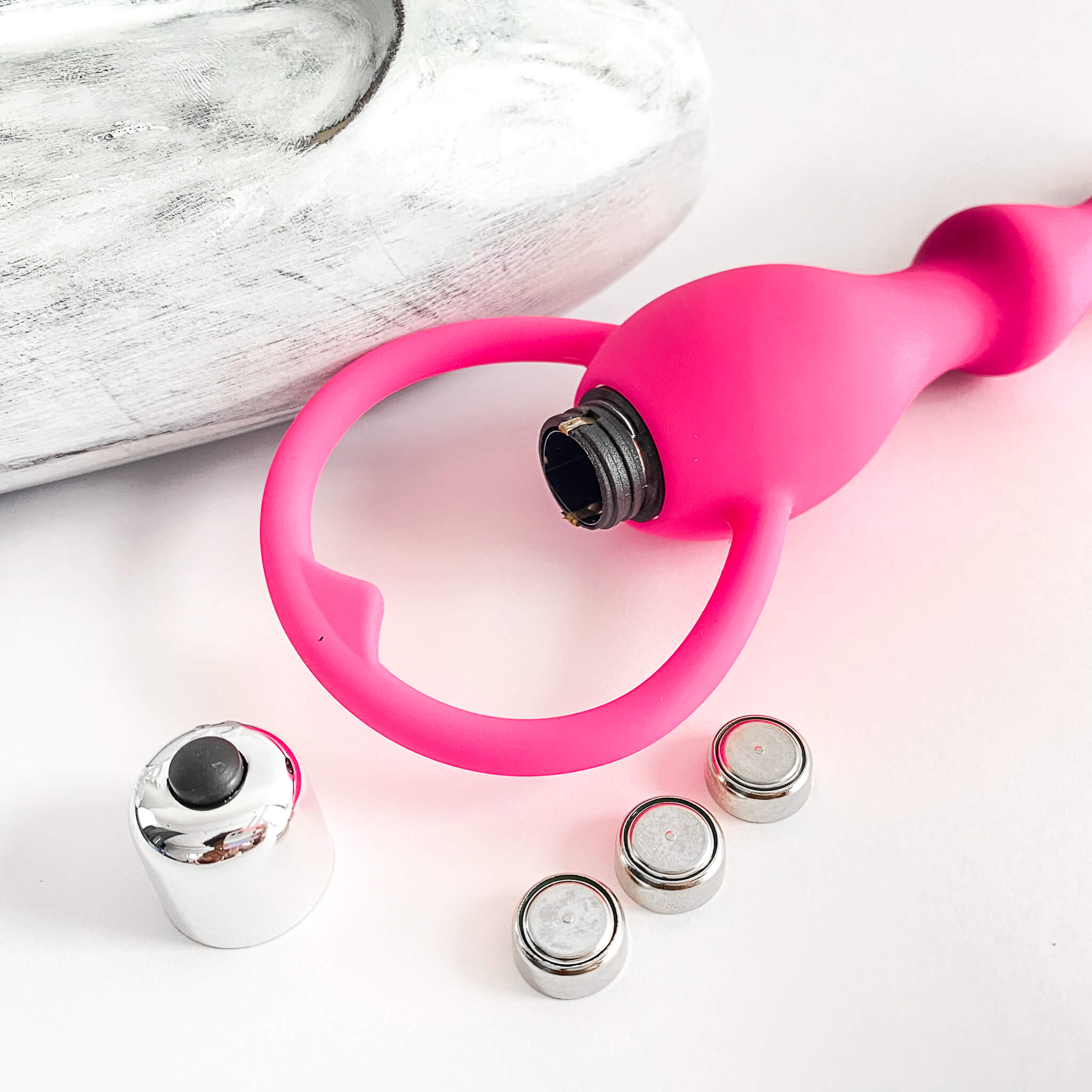 Single Speed Vibrating Anal Beads - 4Play Essentials