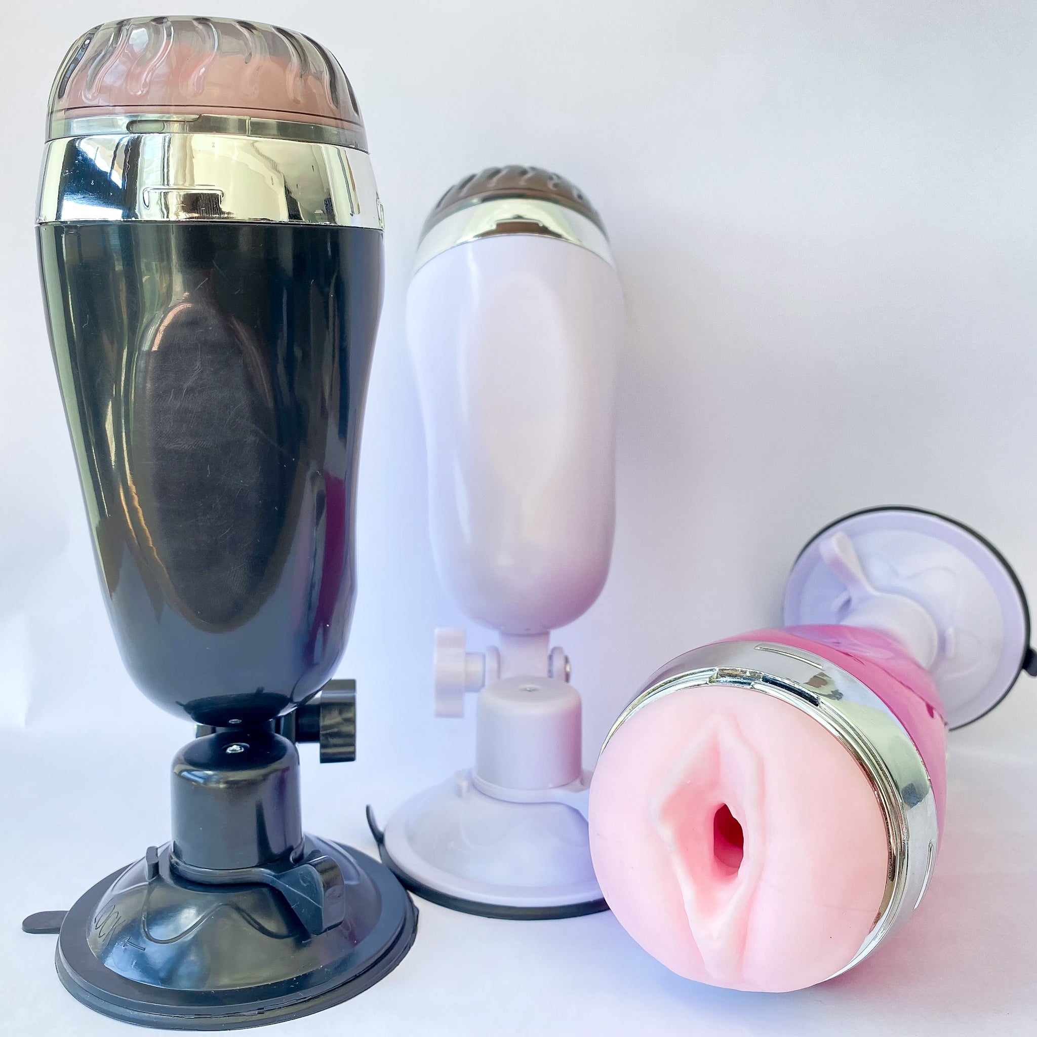 Handsfree Suction Cup 20cm Masturbator - 4Play Essentials